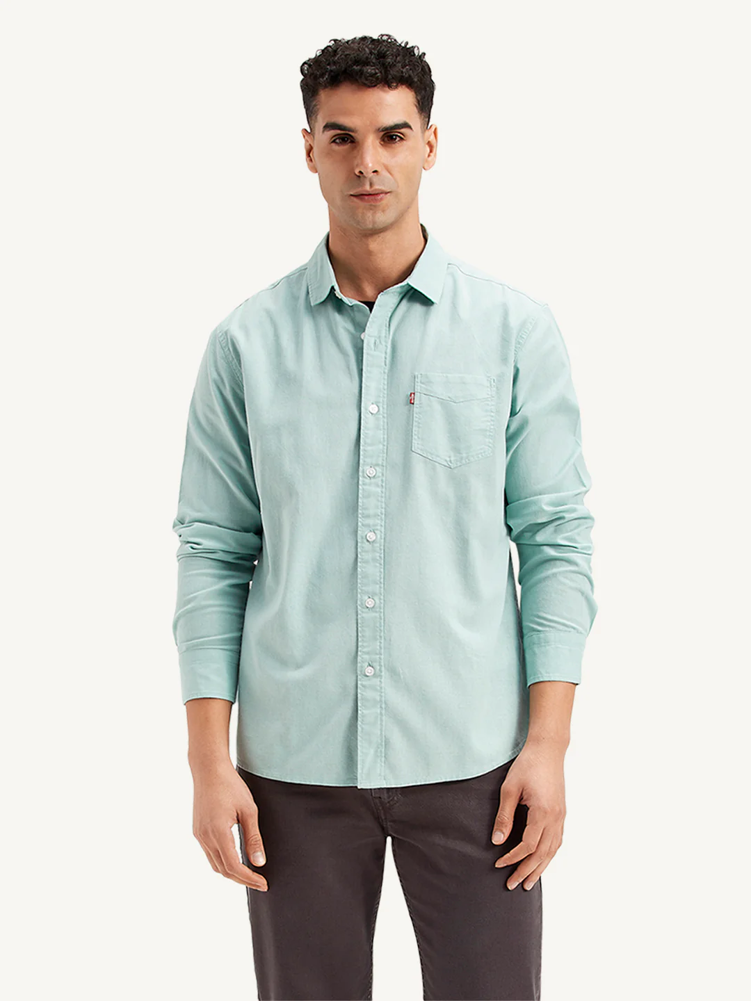 Men's Solid Slim Fit Shirt - Image 2