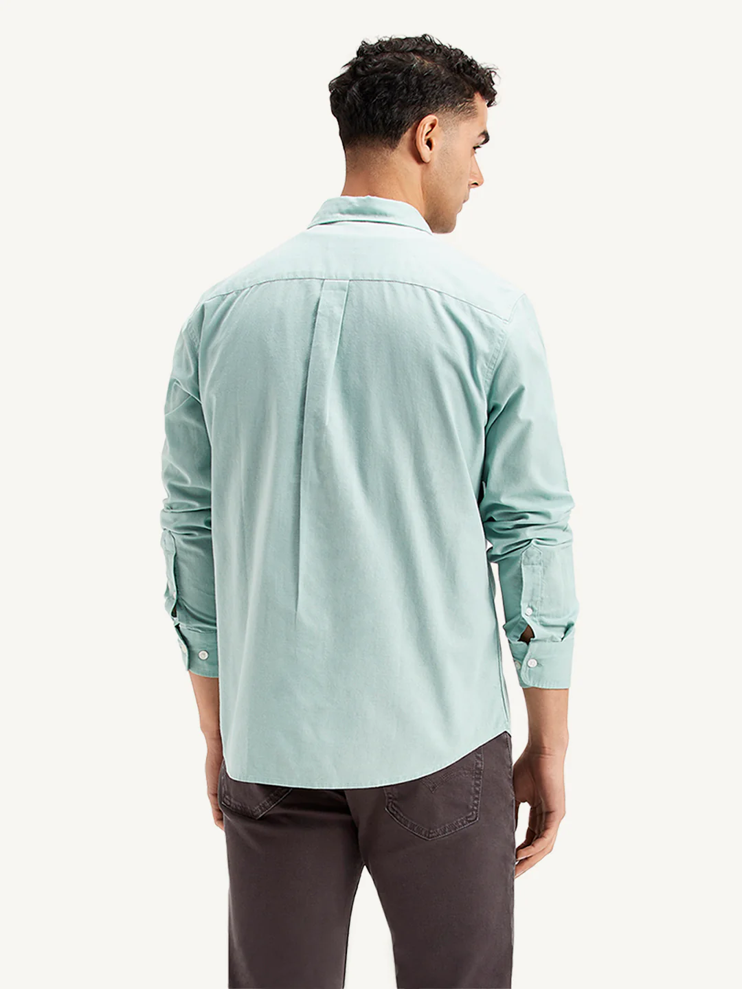 Men's Solid Slim Fit Shirt - Image 3