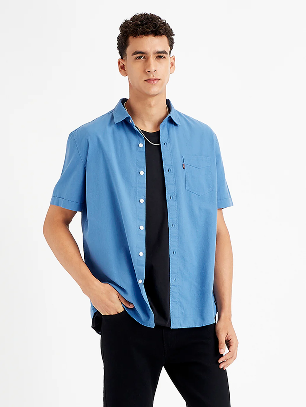 Men's Solid Slim Fit Shirt - Image 5