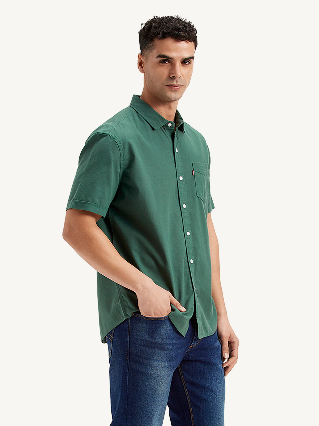 Men's Solid Slim Fit Shirt - Image 4