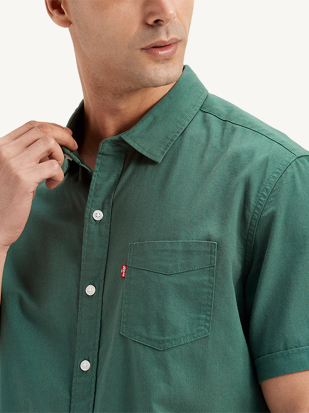 Men's Solid Slim Fit Shirt - Image 5
