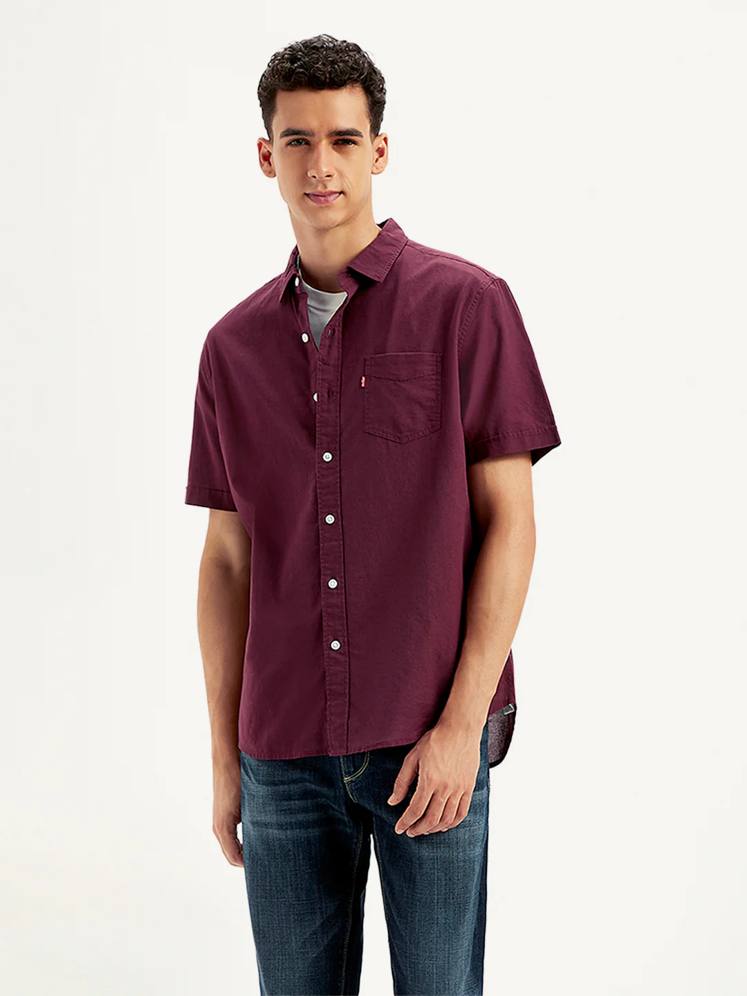 Men's Solid Slim Fit Shirt - Image 2