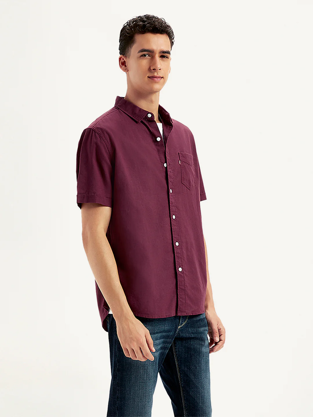 Men's Solid Slim Fit Shirt - Image 4
