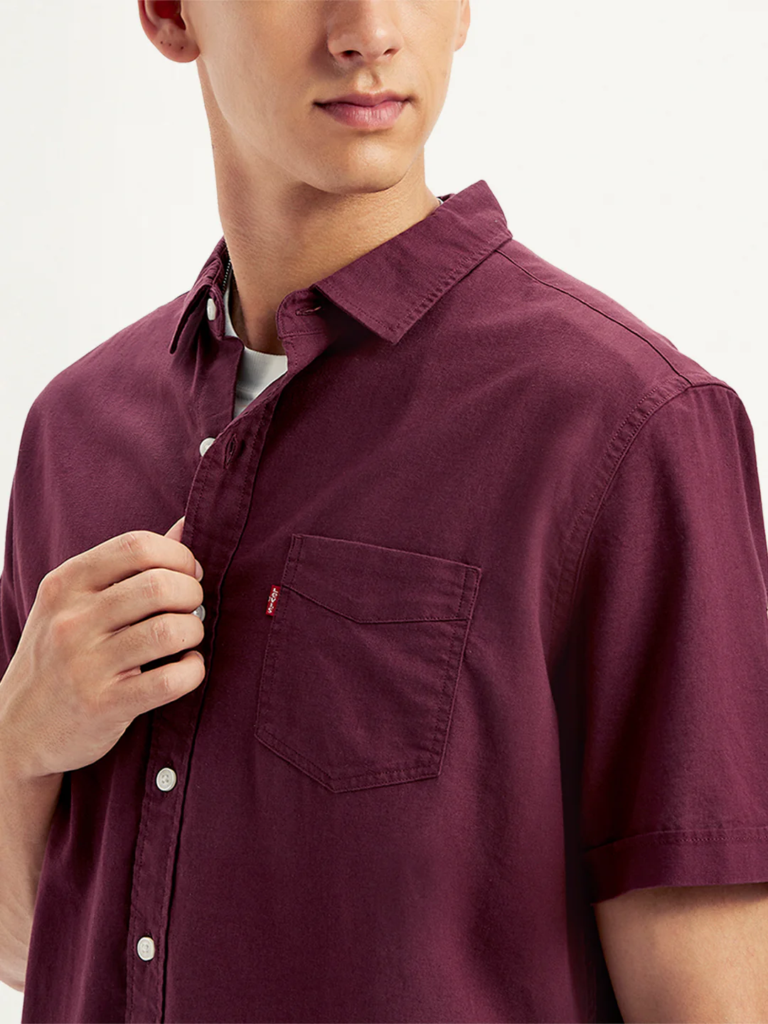 Men's Solid Slim Fit Shirt - Image 5