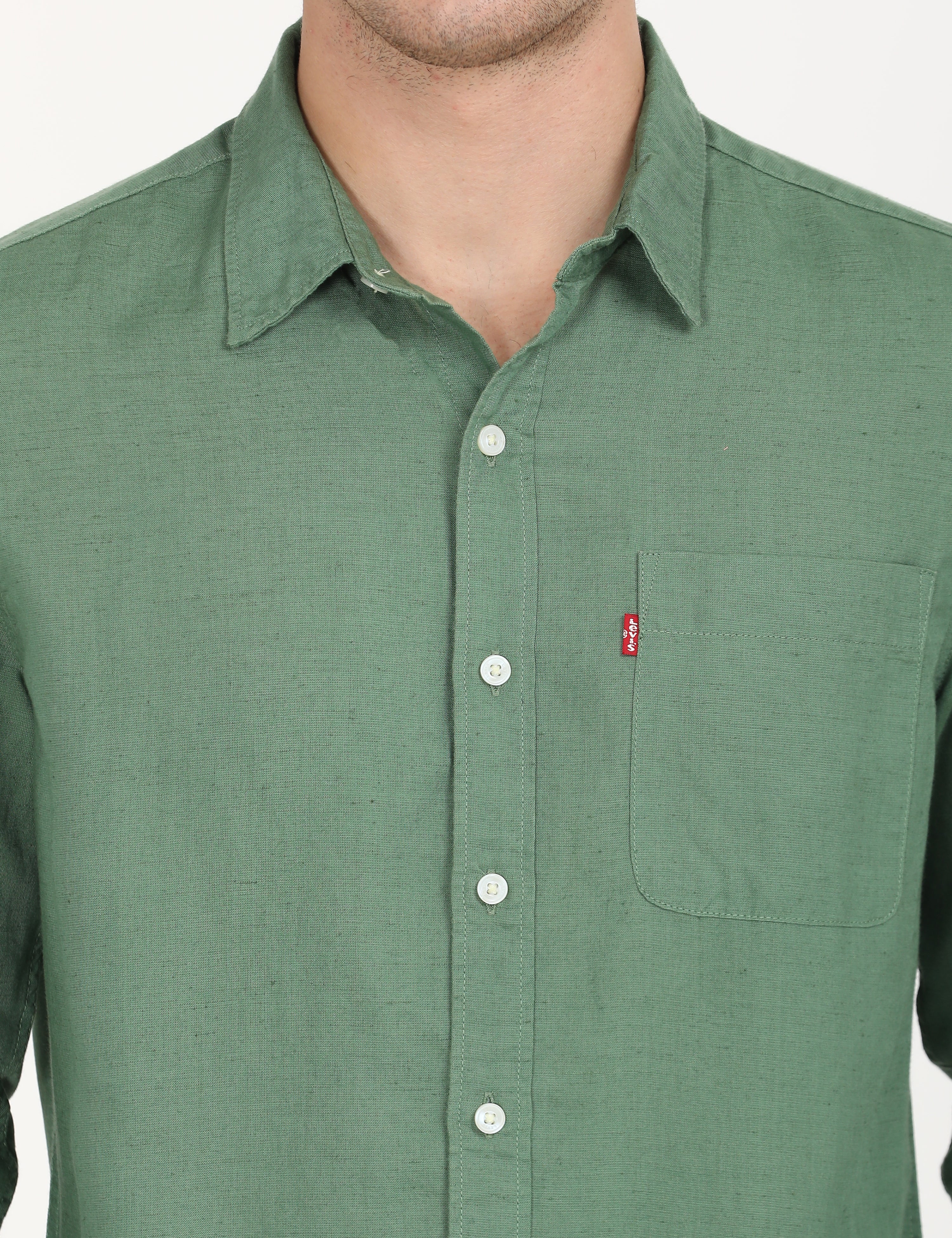 Men's Solid Slim Fit Shirt - Image 4