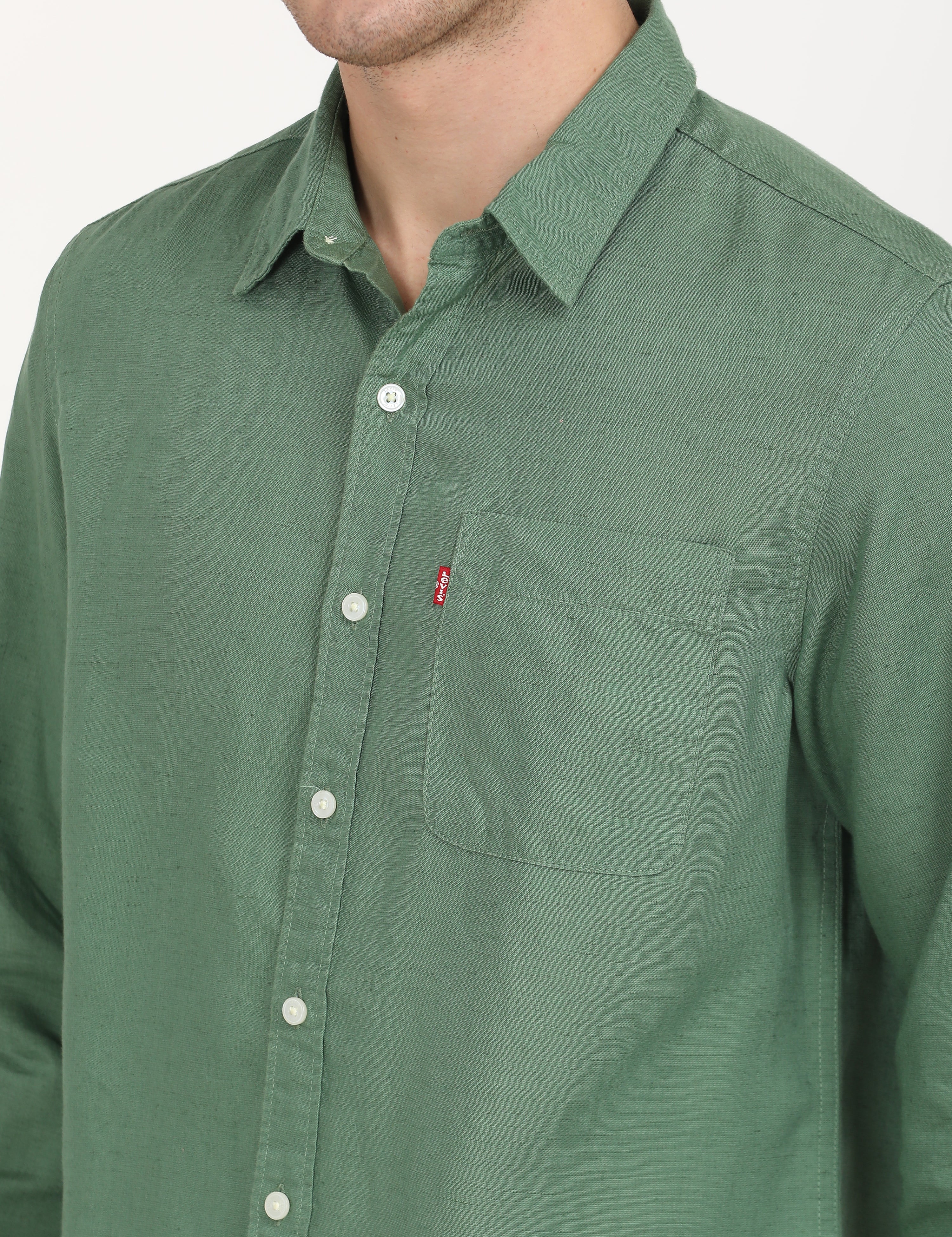 Men's Solid Slim Fit Shirt - Image 5