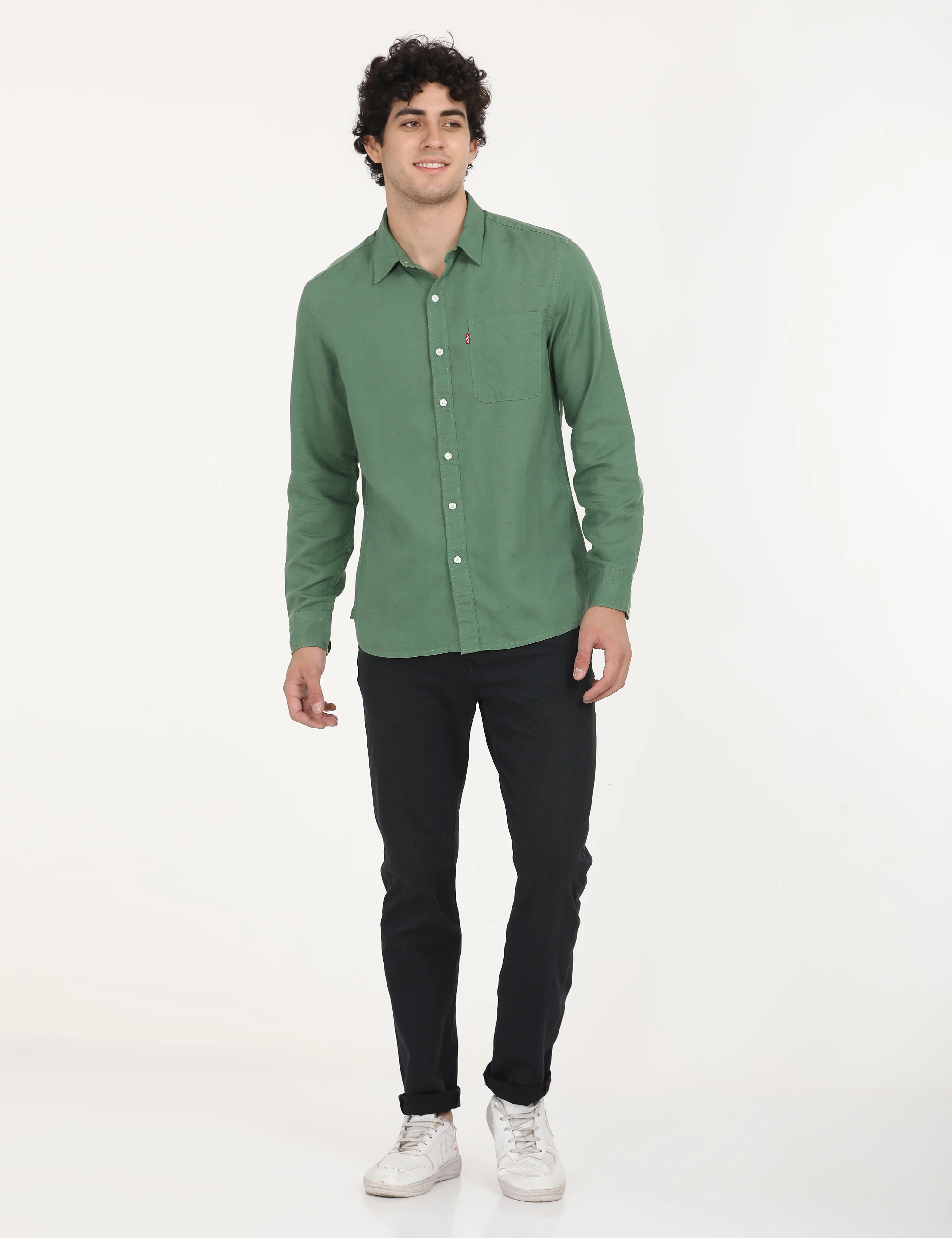 Men's Solid Slim Fit Shirt - Image 6