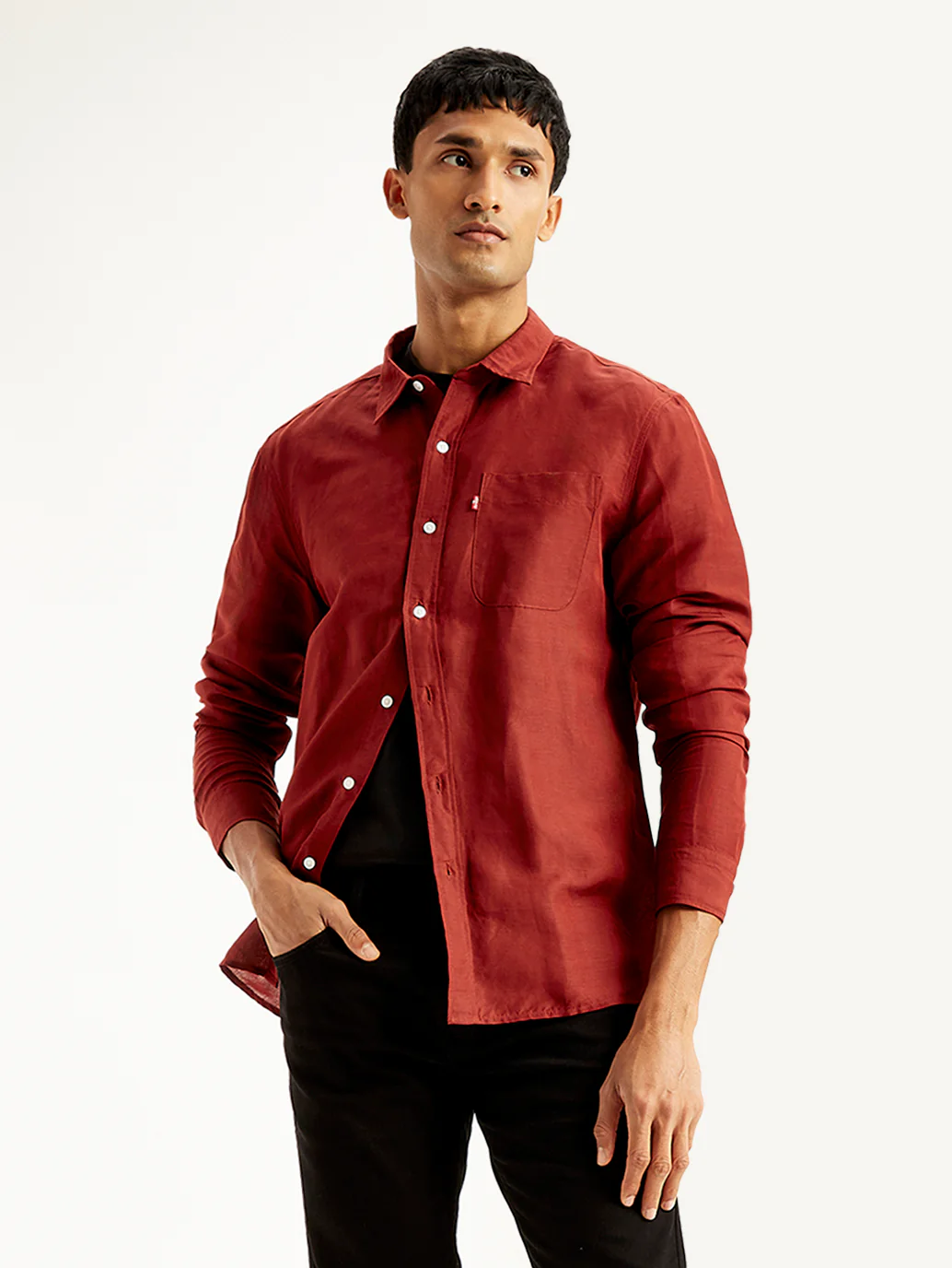 Men's Solid Slim Fit Shirt