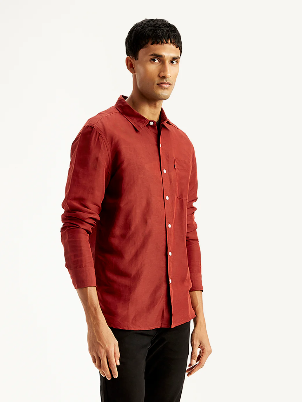 Men's Solid Slim Fit Shirt - Image 5
