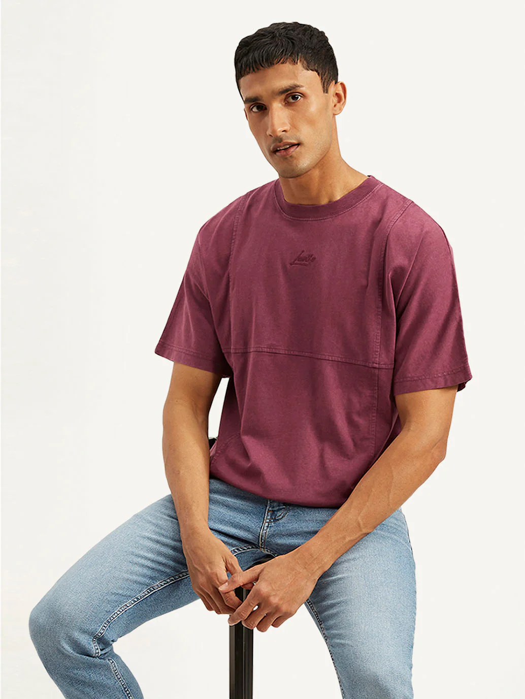 Men's Solid Regular Fit T-shirt