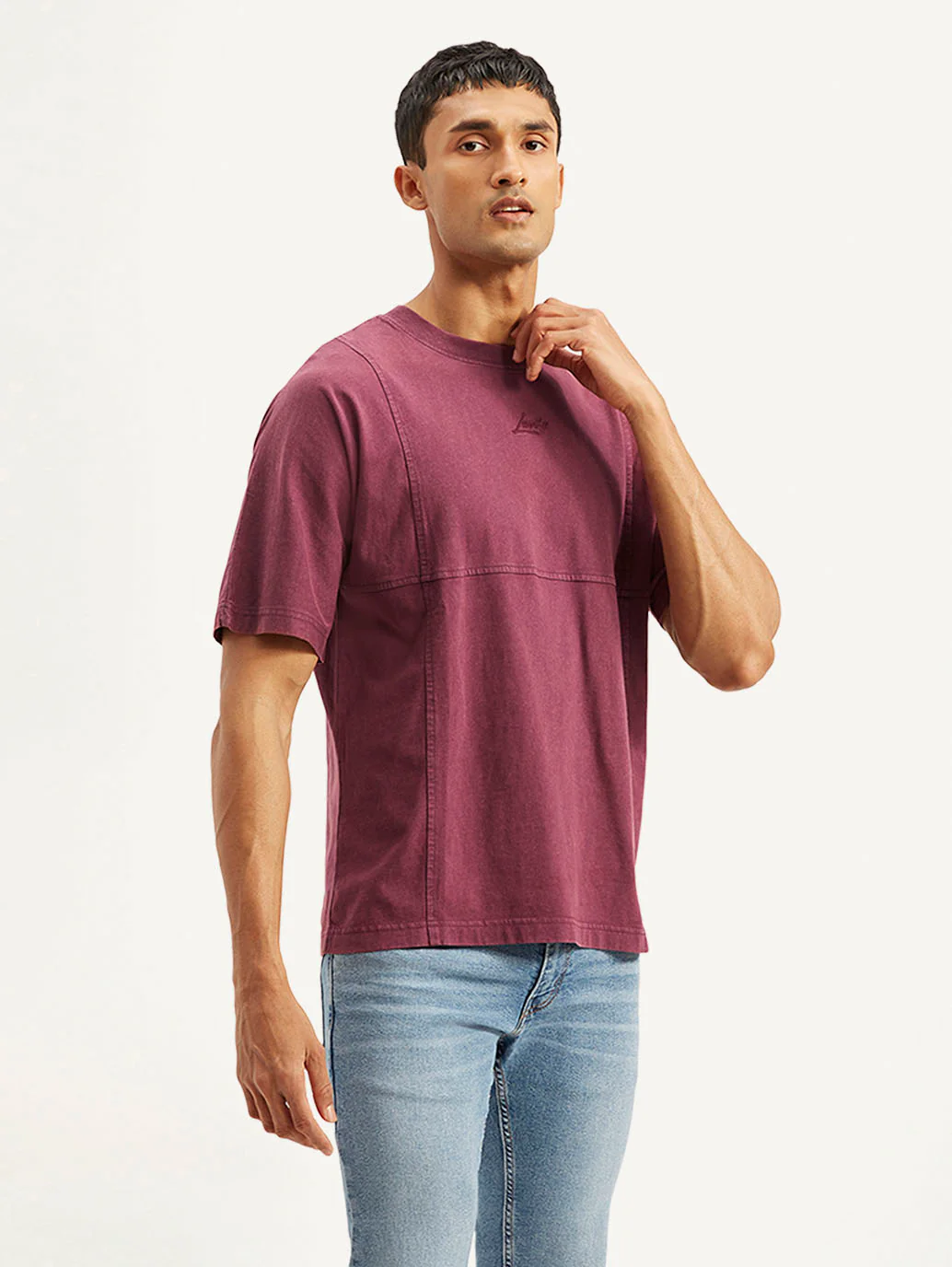 Men's Solid Regular Fit T-shirt - Image 5