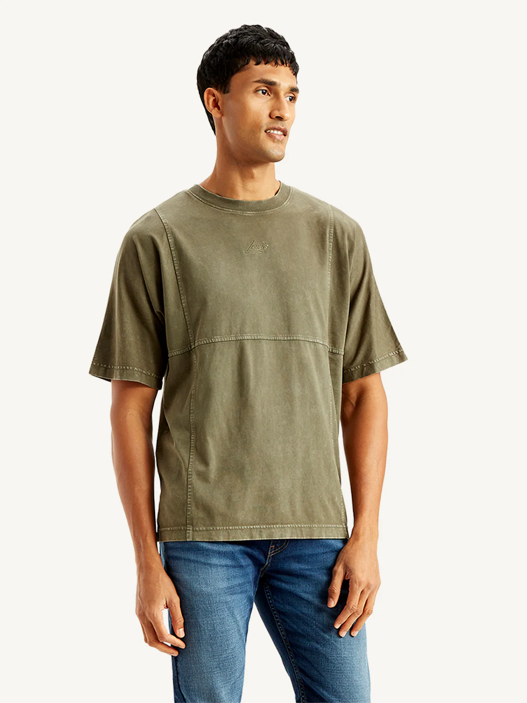 Men's Solid Regular Fit T-shirt - Image 4