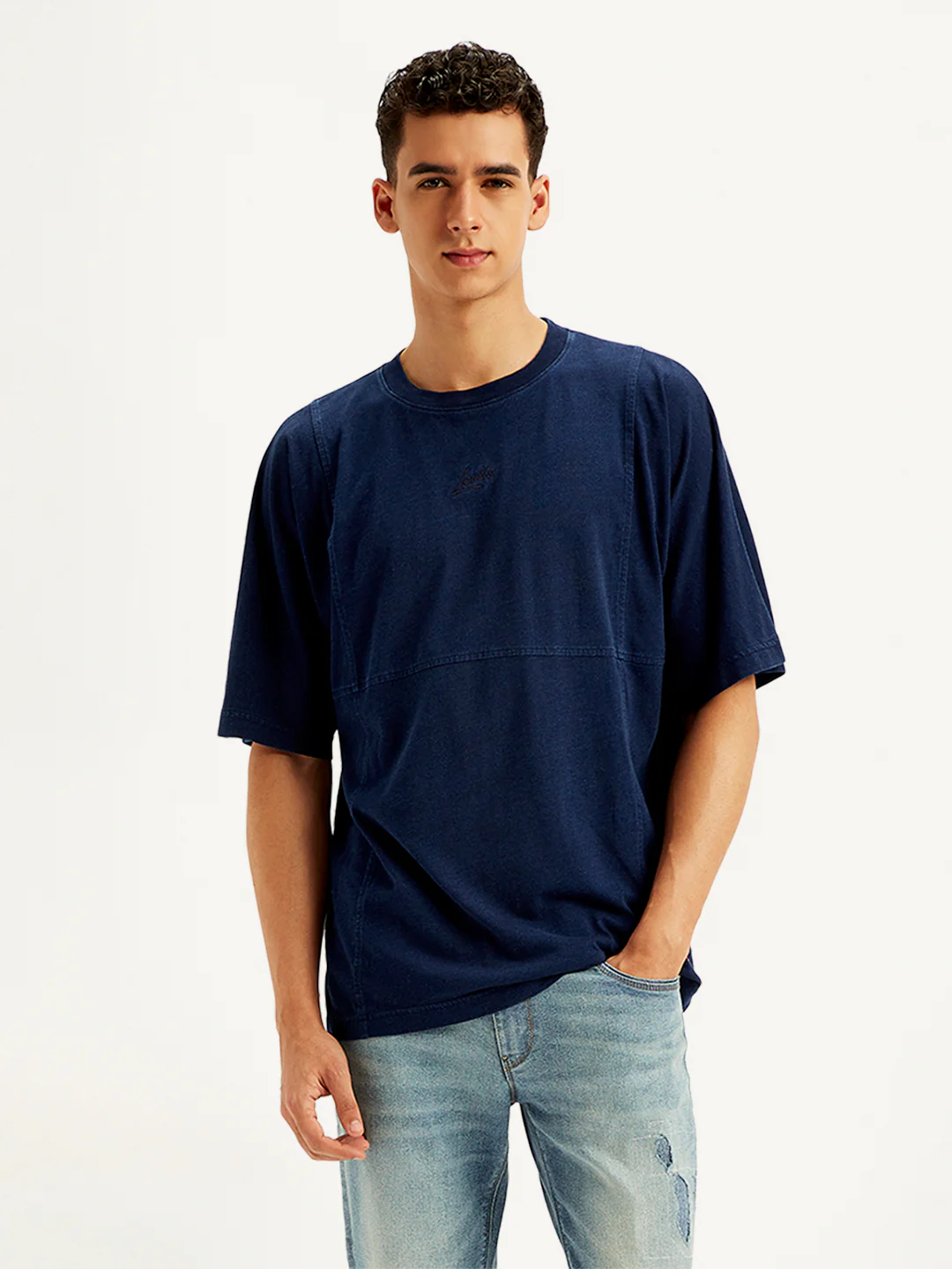 Men's Solid Regular Fit T-Shirt - Image 2