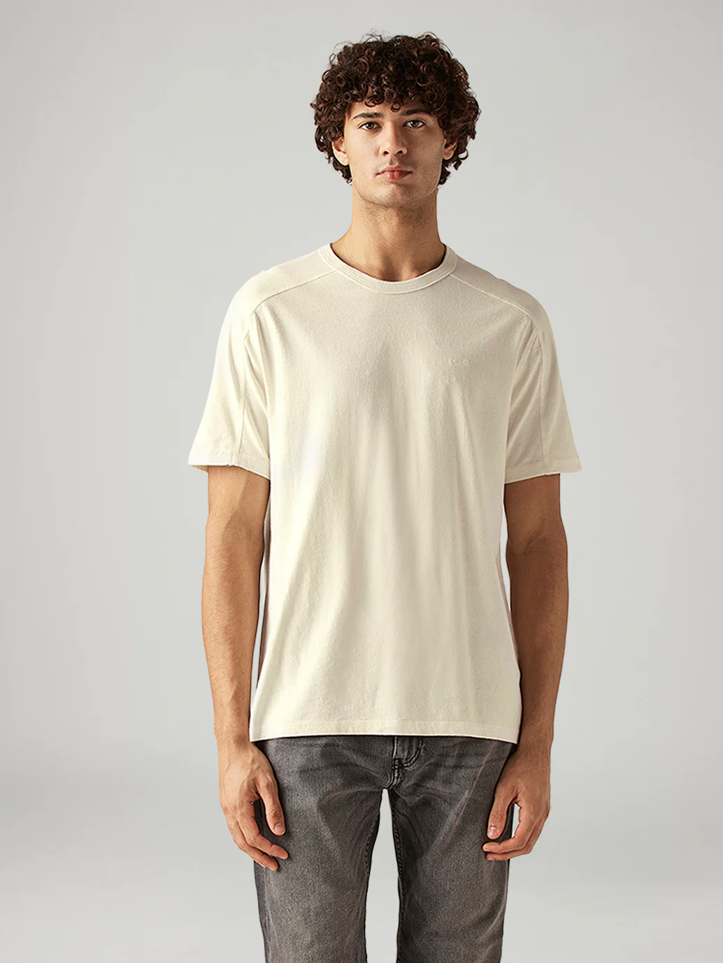 Men's Solid Regular Fit T-Shirt - Image 2