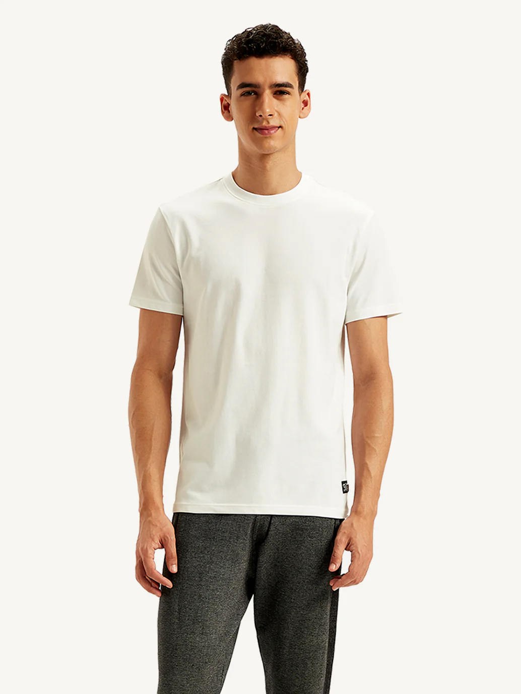 Men's Solid Slim Fit T-Shirt - Image 3