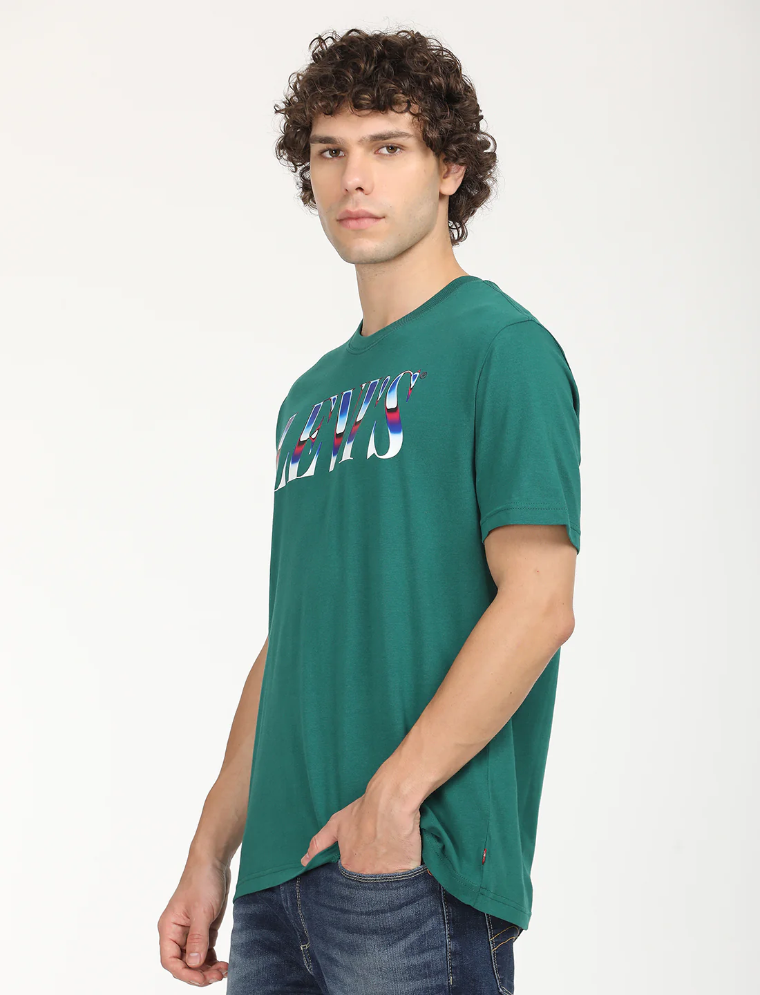 Men's Solid Loose Fit T-Shirt - Image 2