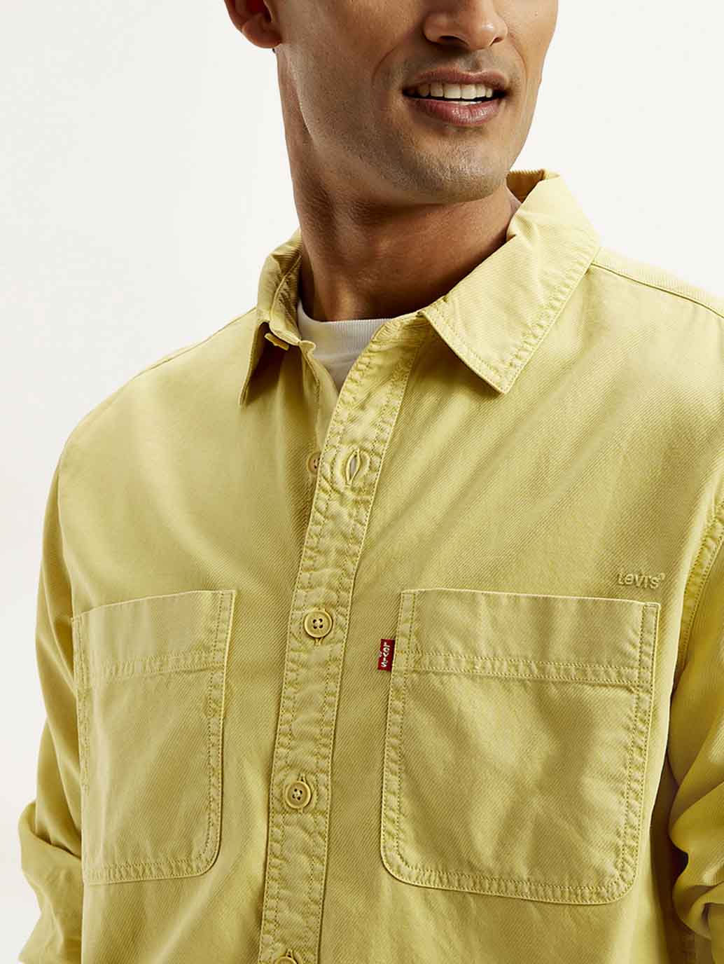 Men's Solid Overdyed Loose Fit Shirt - Image 4