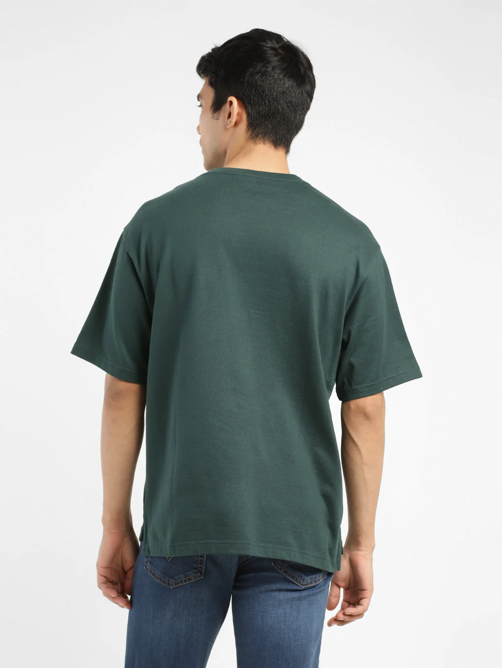 Men's Solid Loose Fit T-shirt - Image 3