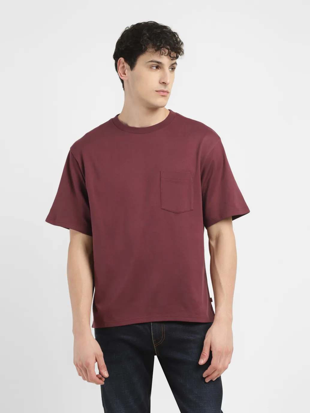 Men's Solid Loose Fit T-shirt - Image 2