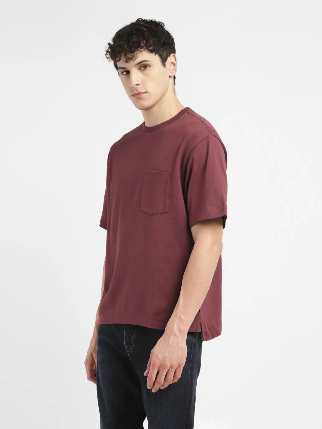 Men's Solid Loose Fit T-shirt - Image 4