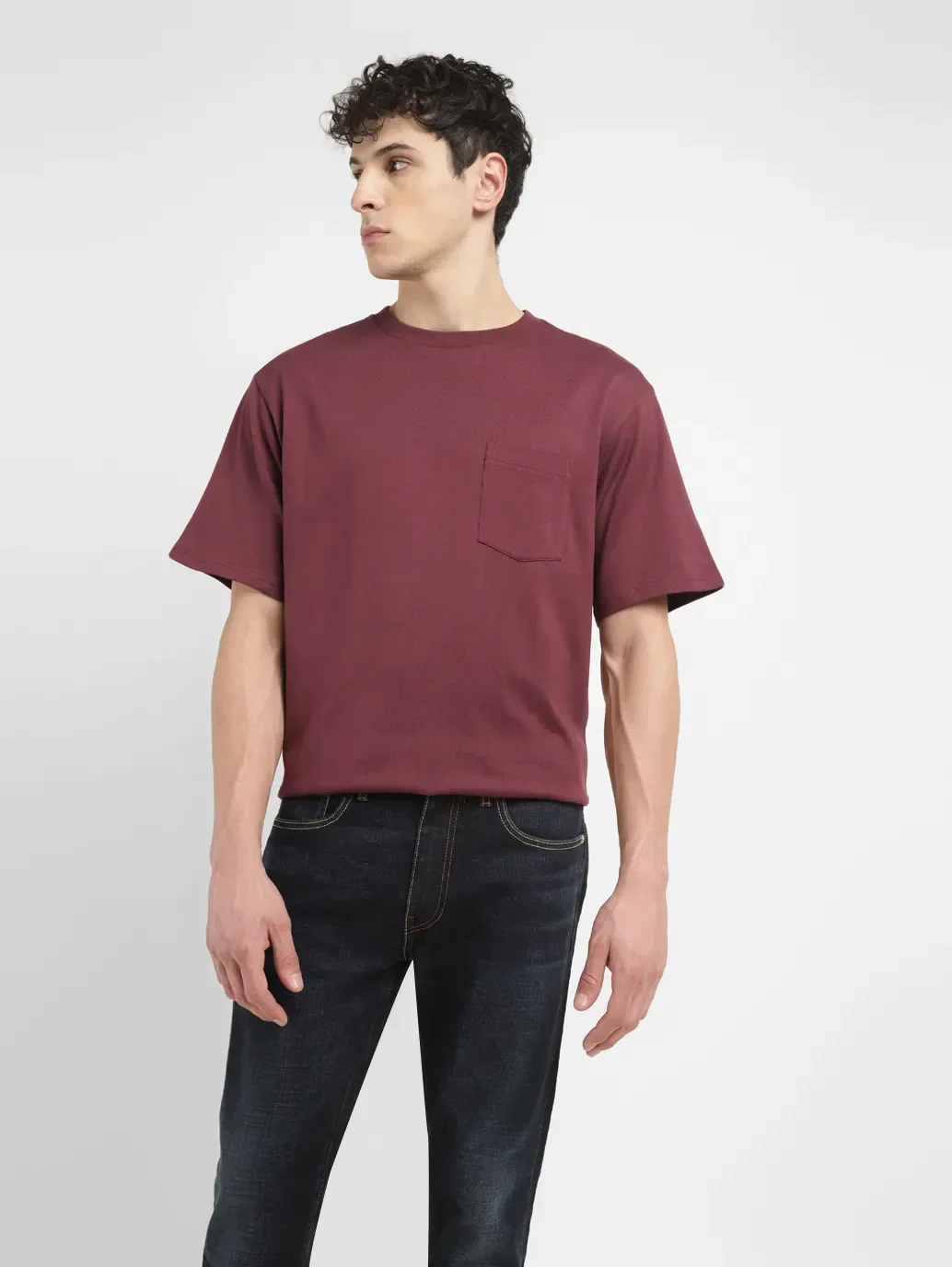 Men's Solid Loose Fit T-shirt - Image 6