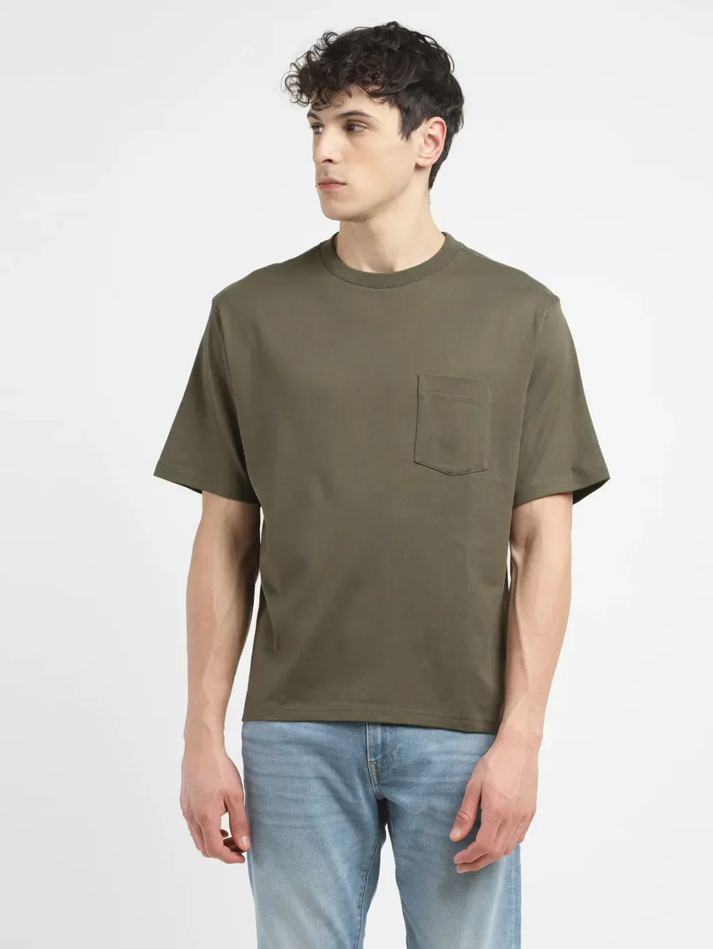 Men's Solid Loose Fit T-shirt - Image 2
