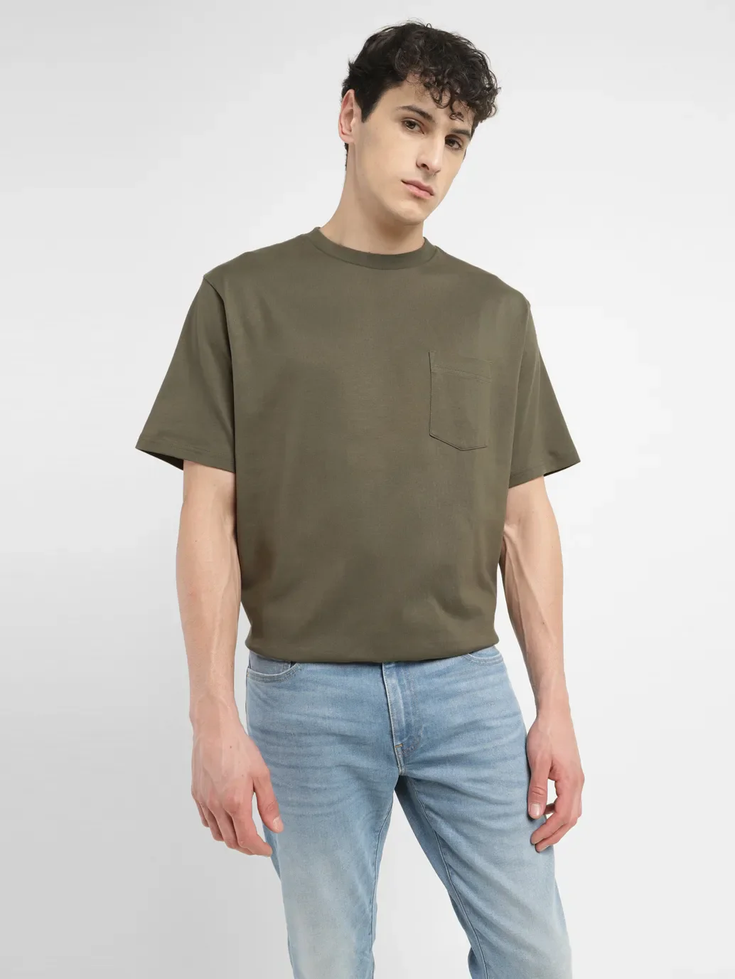 Men's Solid Loose Fit T-shirt - Image 6