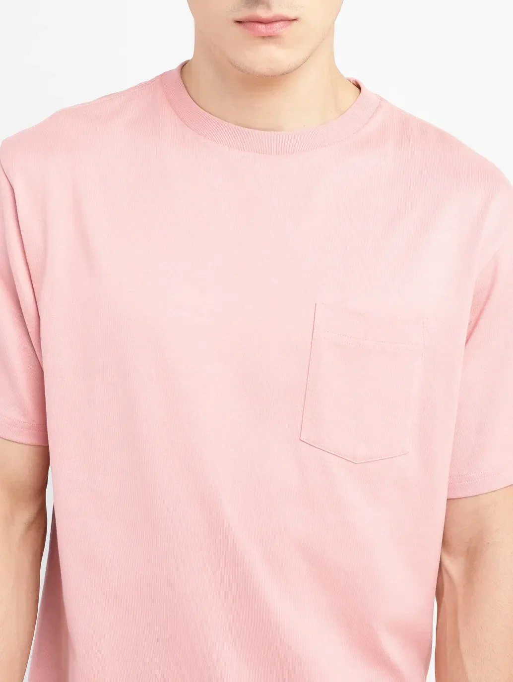 Men's Solid Loose Fit T-shirt - Image 5