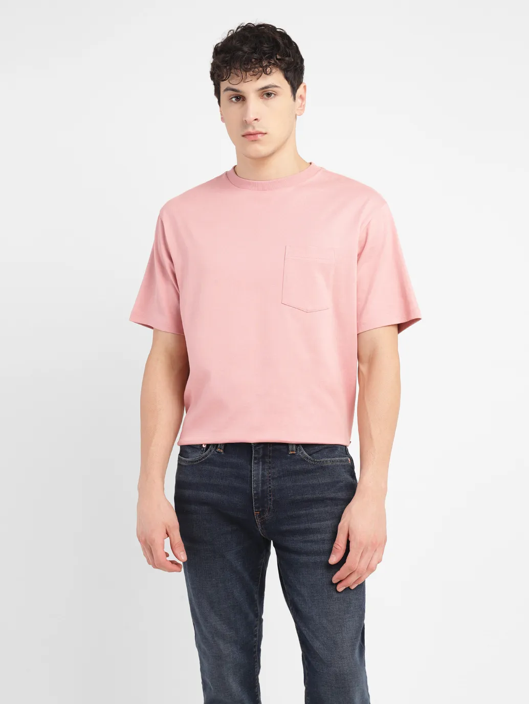 Men's Solid Loose Fit T-shirt - Image 7