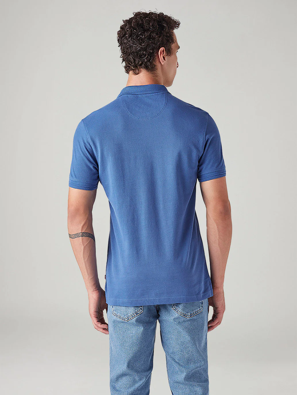 Men's Solid Slim Fit Commuter Polo T-Shirt - Image 3