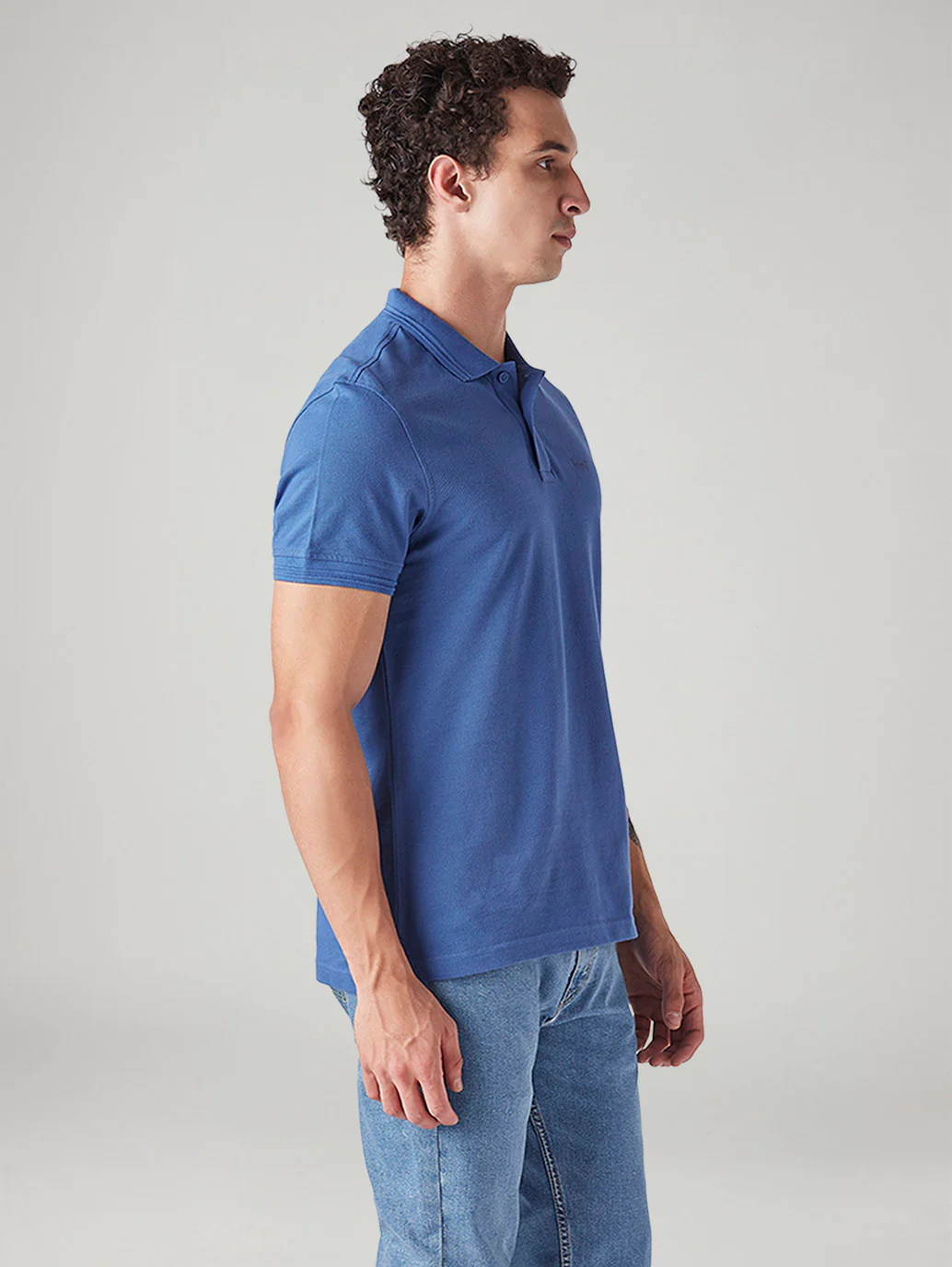 Men's Solid Slim Fit Commuter Polo T-Shirt - Image 5