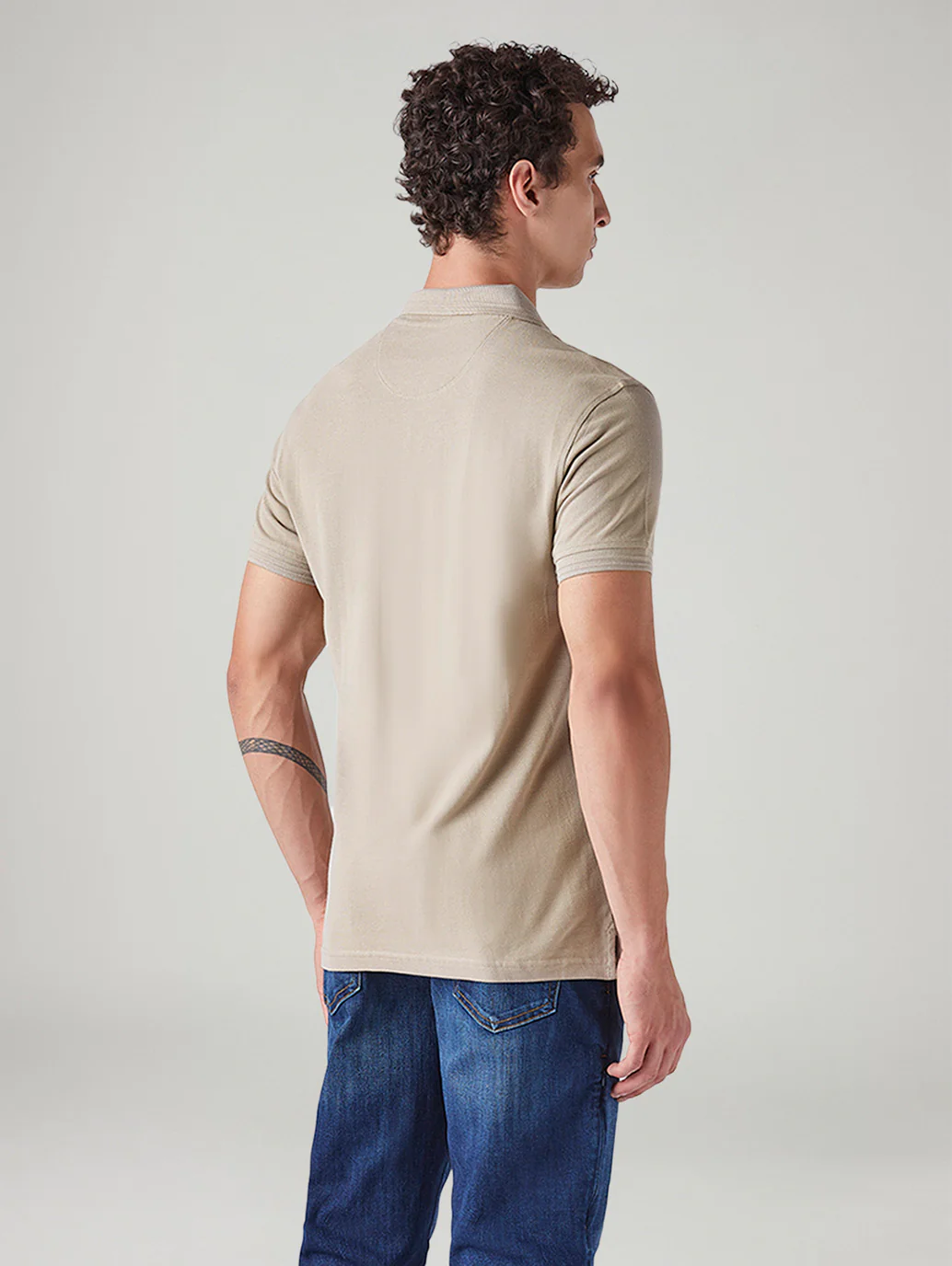 Men's Solid Slim Fit Commuter Polo T-Shirt - Image 3