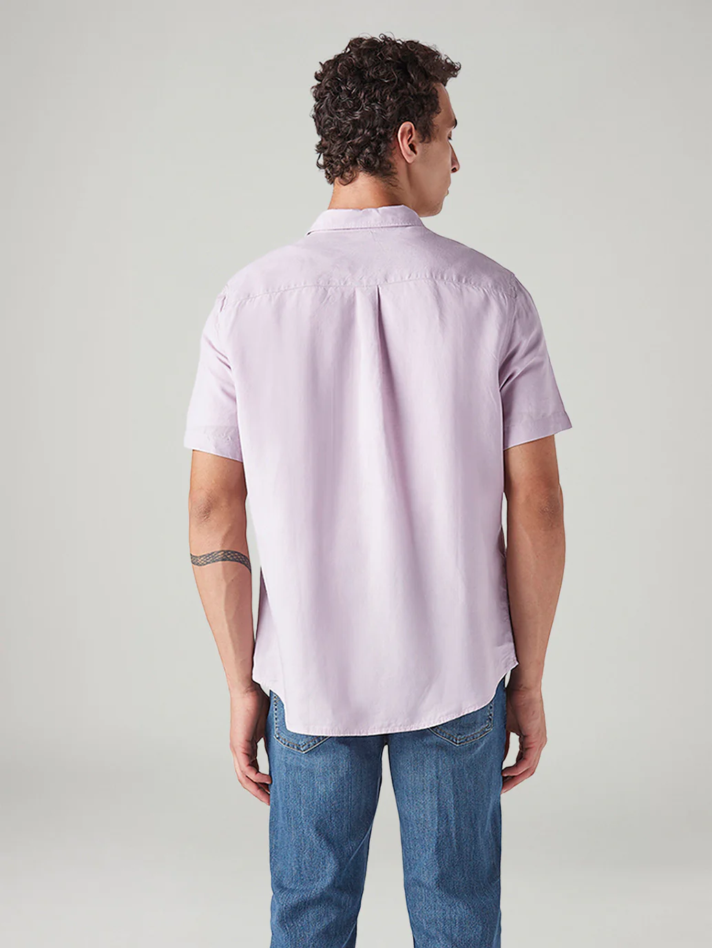 Men's Solid Slim Fit Linen Shirt - Image 3