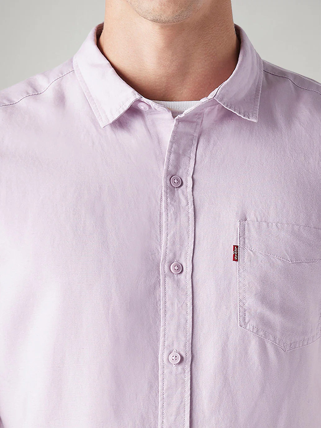 Men's Solid Slim Fit Linen Shirt - Image 4