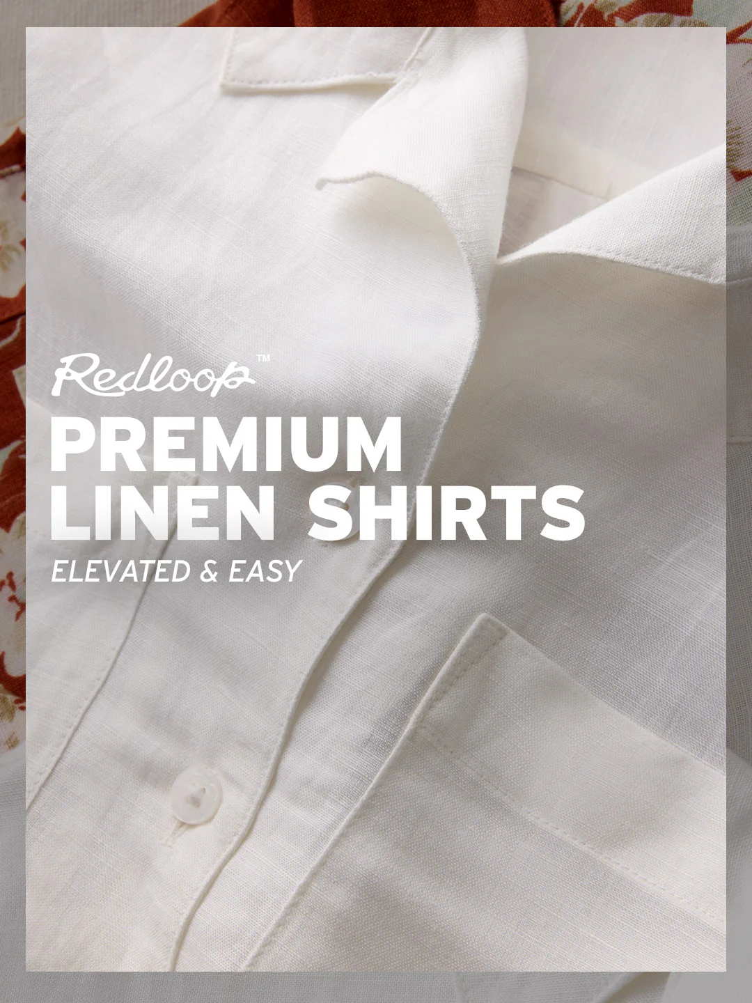 Men's Redloop Solid Slim Fit Linen Shirt - Image 2
