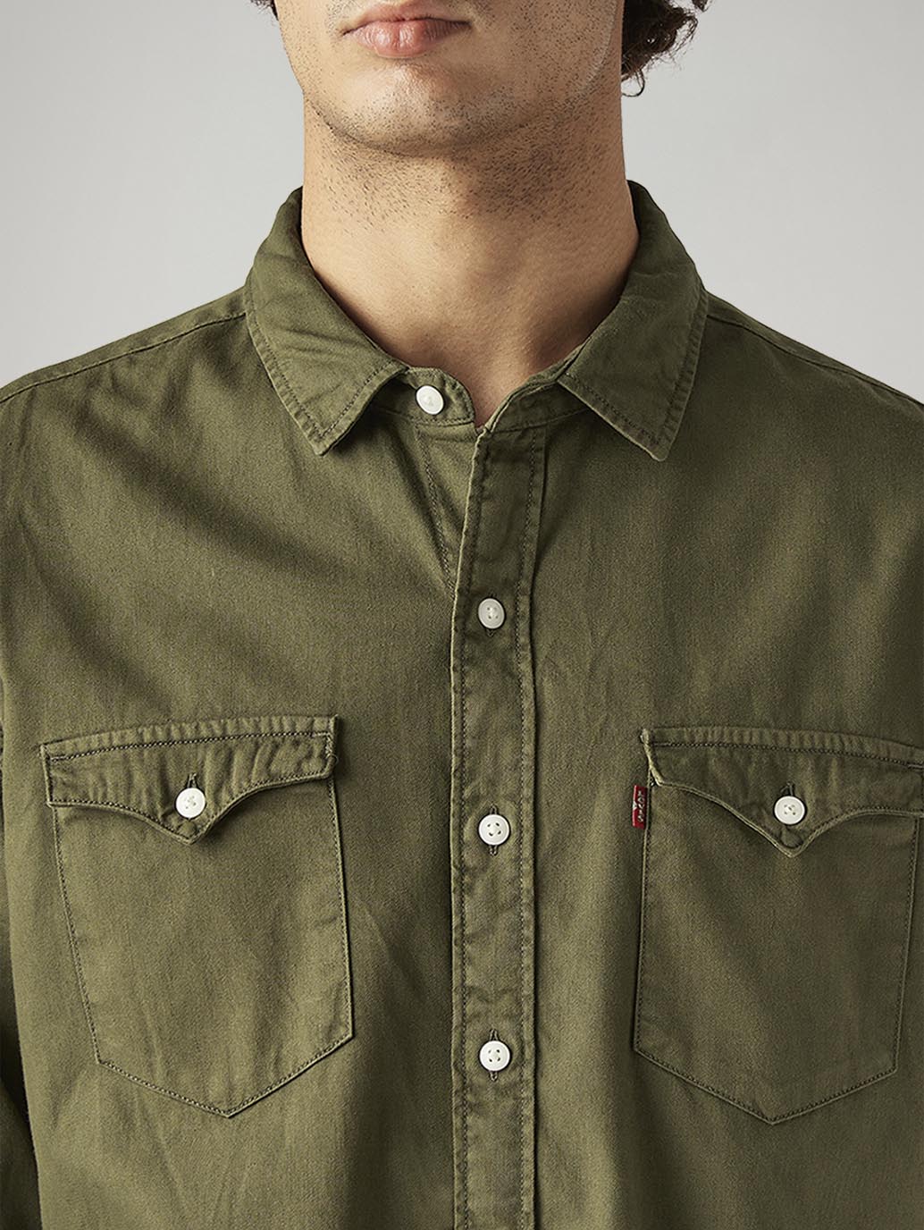 Men's Solid Slim Fit Overdyed Shirt - Image 5