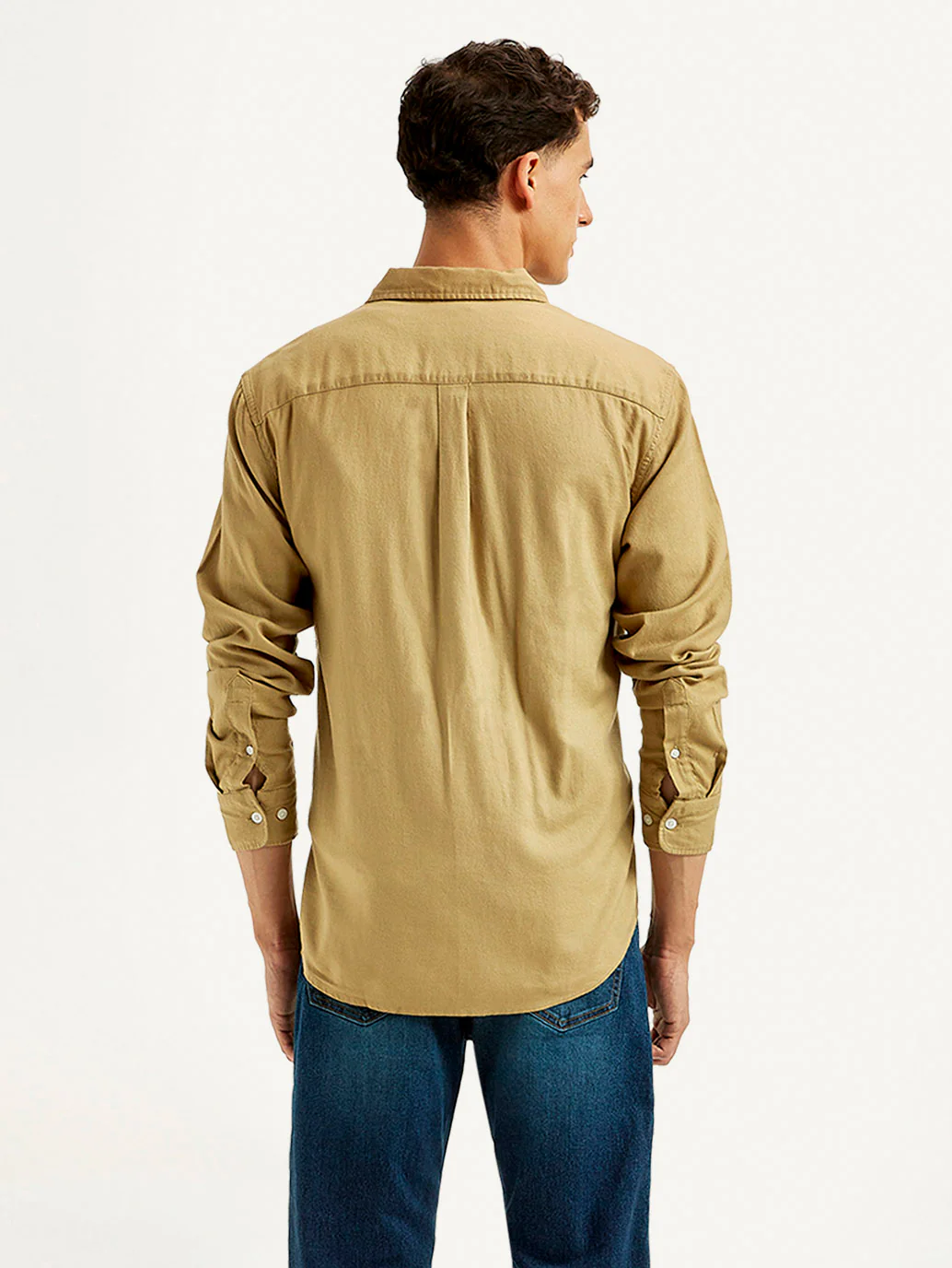 Men's Solid Slim Fit Oxford Shirt - Image 3
