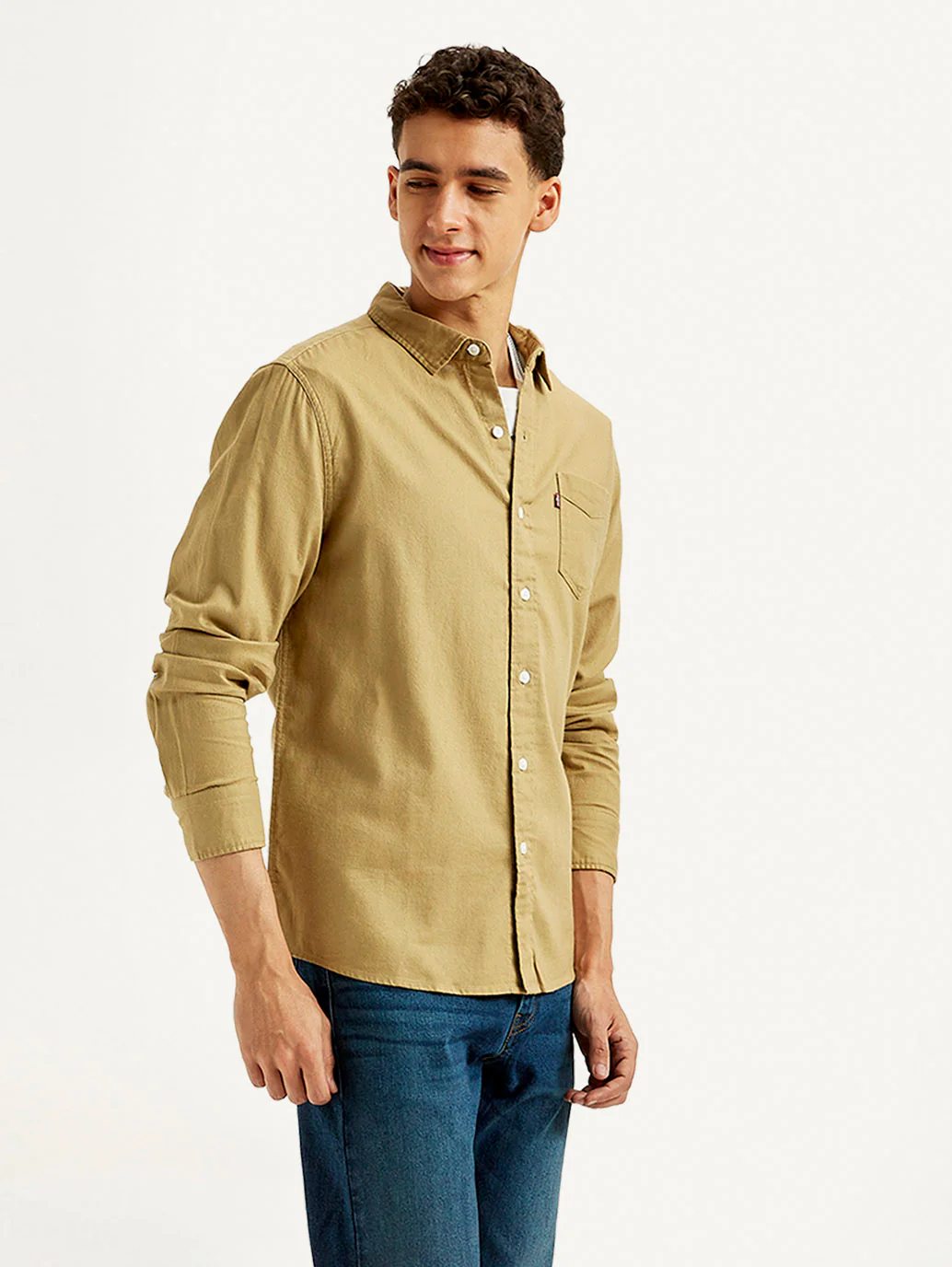 Men's Solid Slim Fit Oxford Shirt - Image 5
