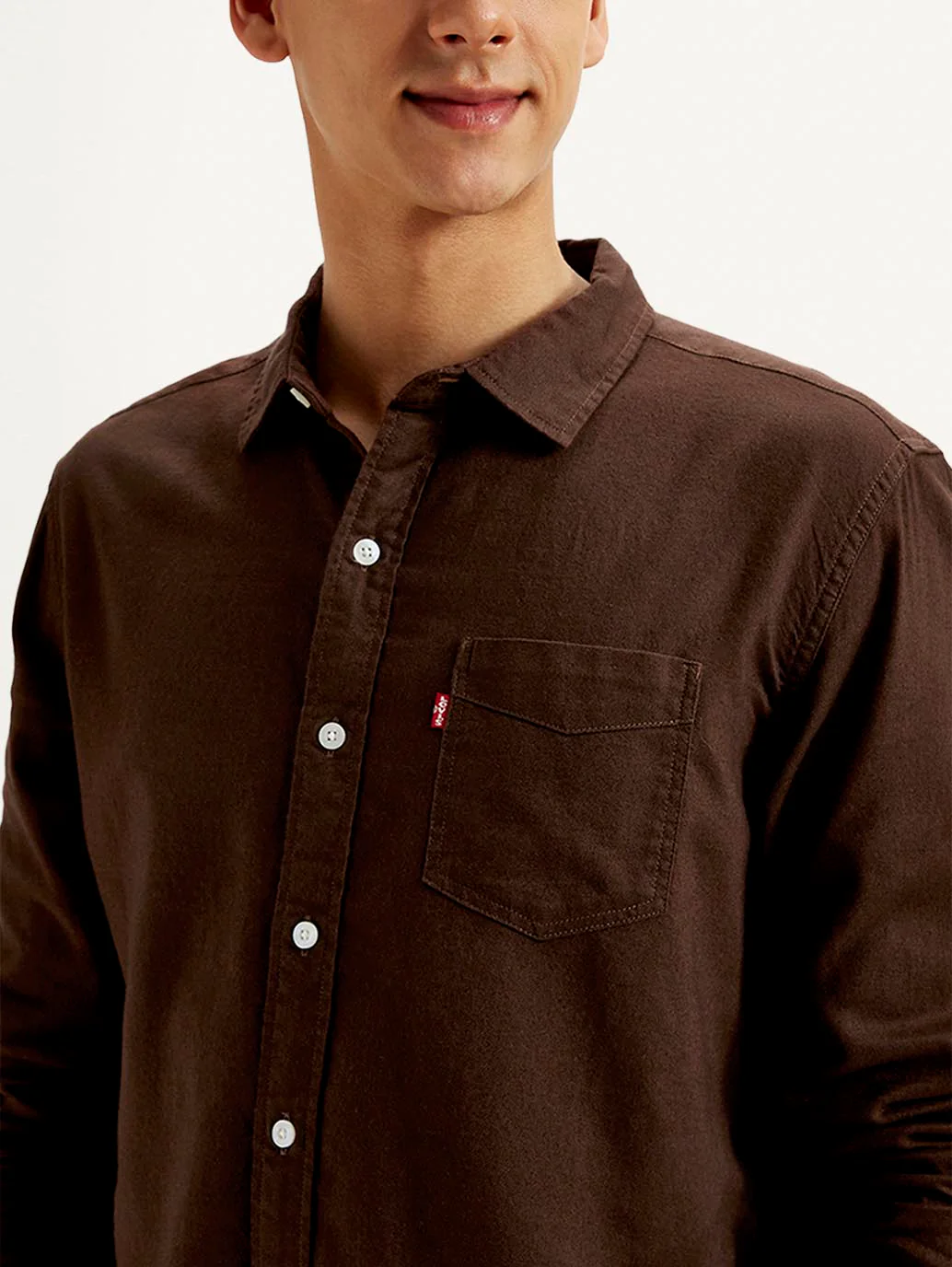 Men's Solid Slim Fit Oxford Shirt - Image 4