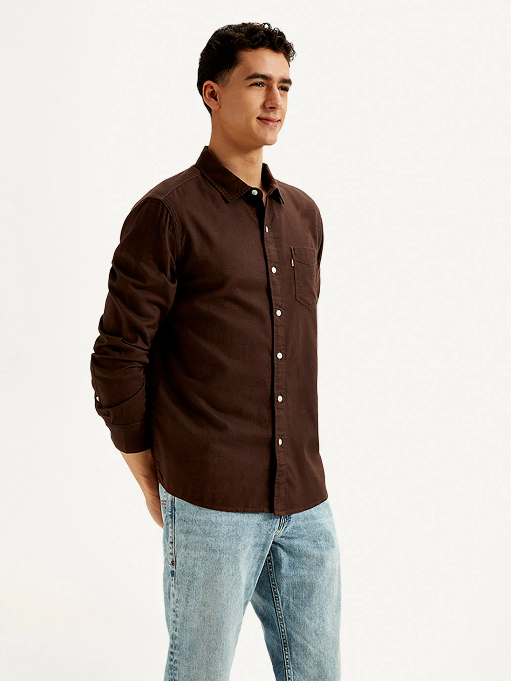 Men's Solid Slim Fit Oxford Shirt - Image 5