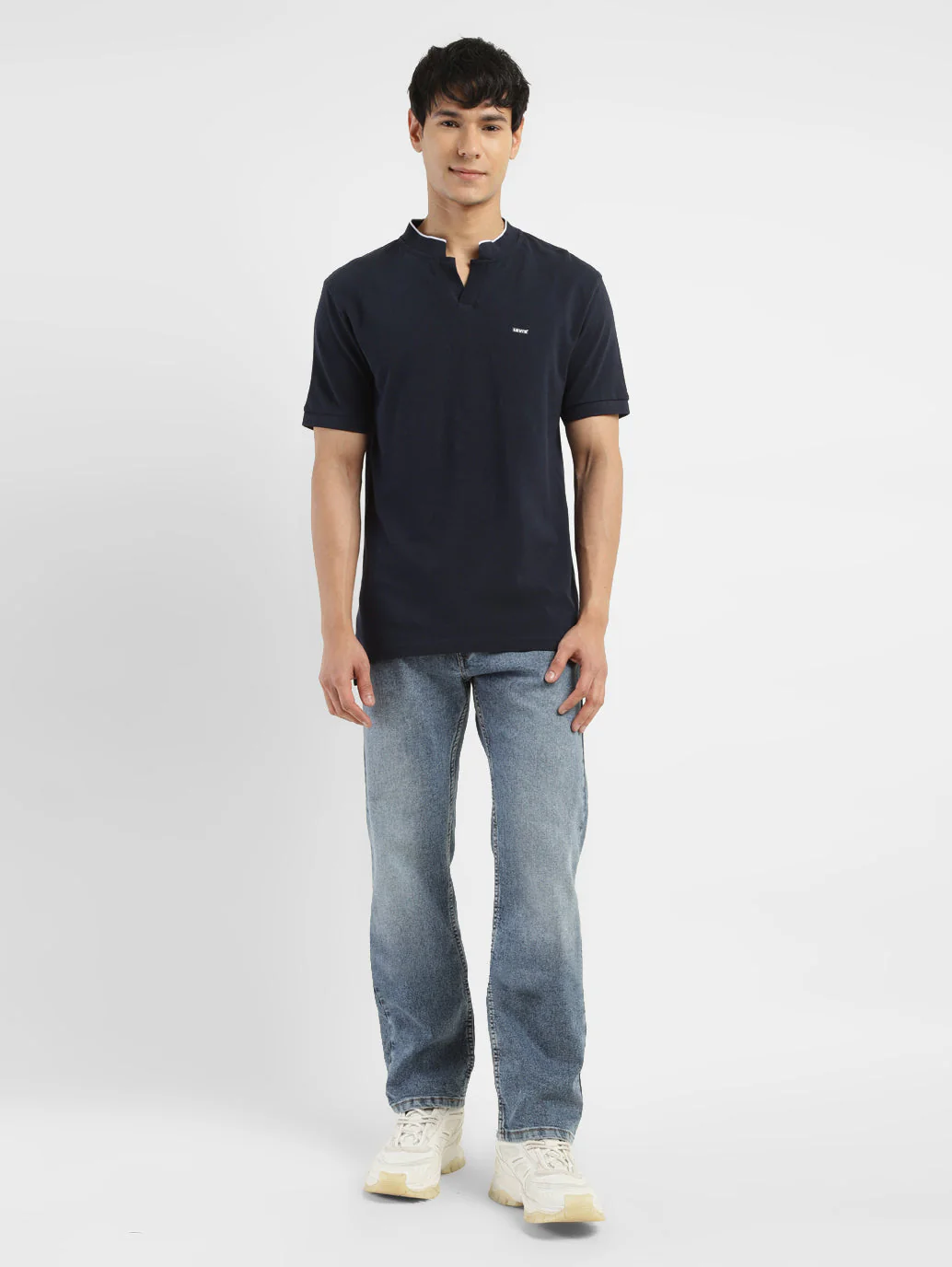 Men's Solid Slim Fit Henley Neck T-Shirt - Image 6