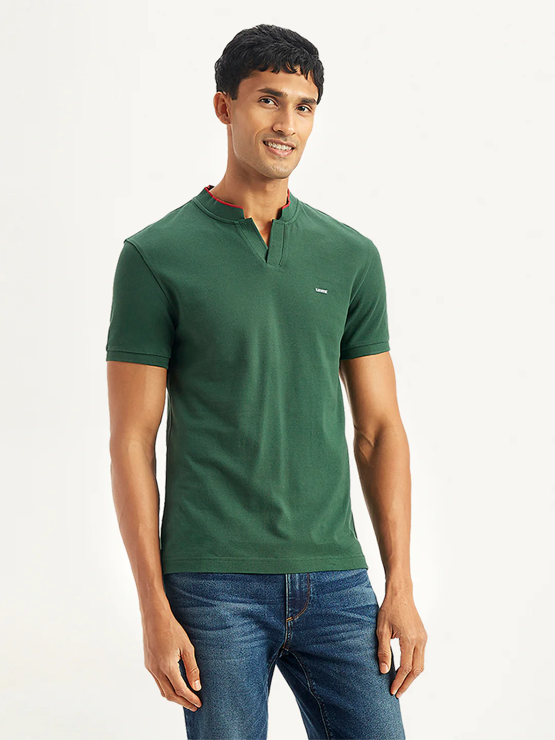 Men's Solid Slim Fit Polo T-Shirt - Image 4