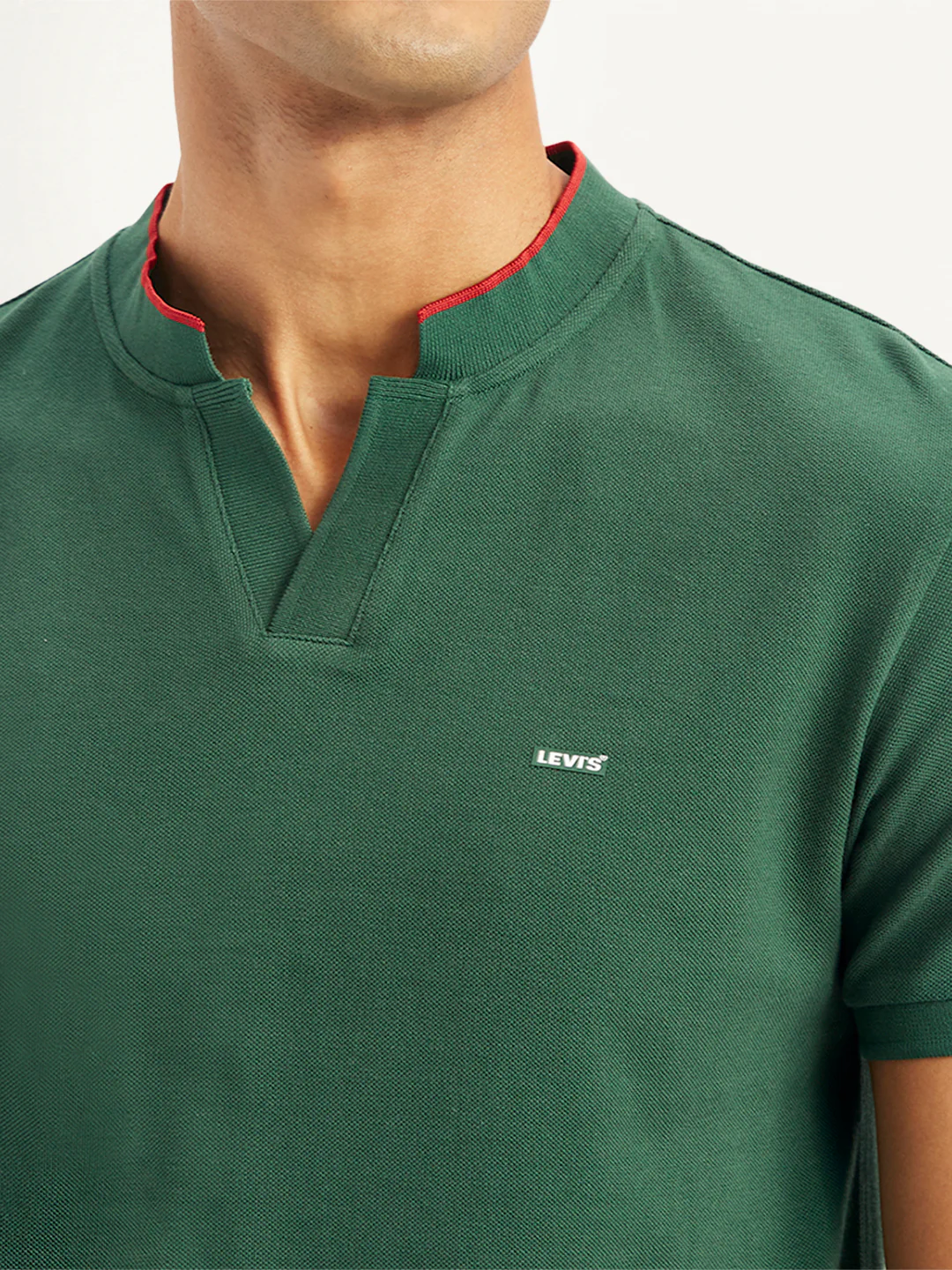 Men's Solid Slim Fit Polo T-Shirt - Image 5
