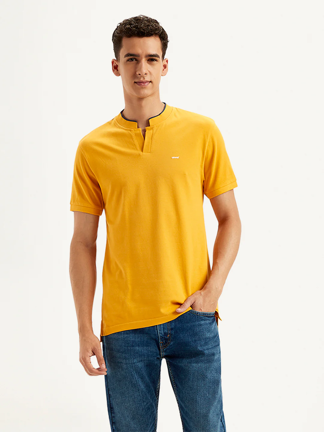 Men's Solid Slim Fit Polo T-Shirt - Image 2
