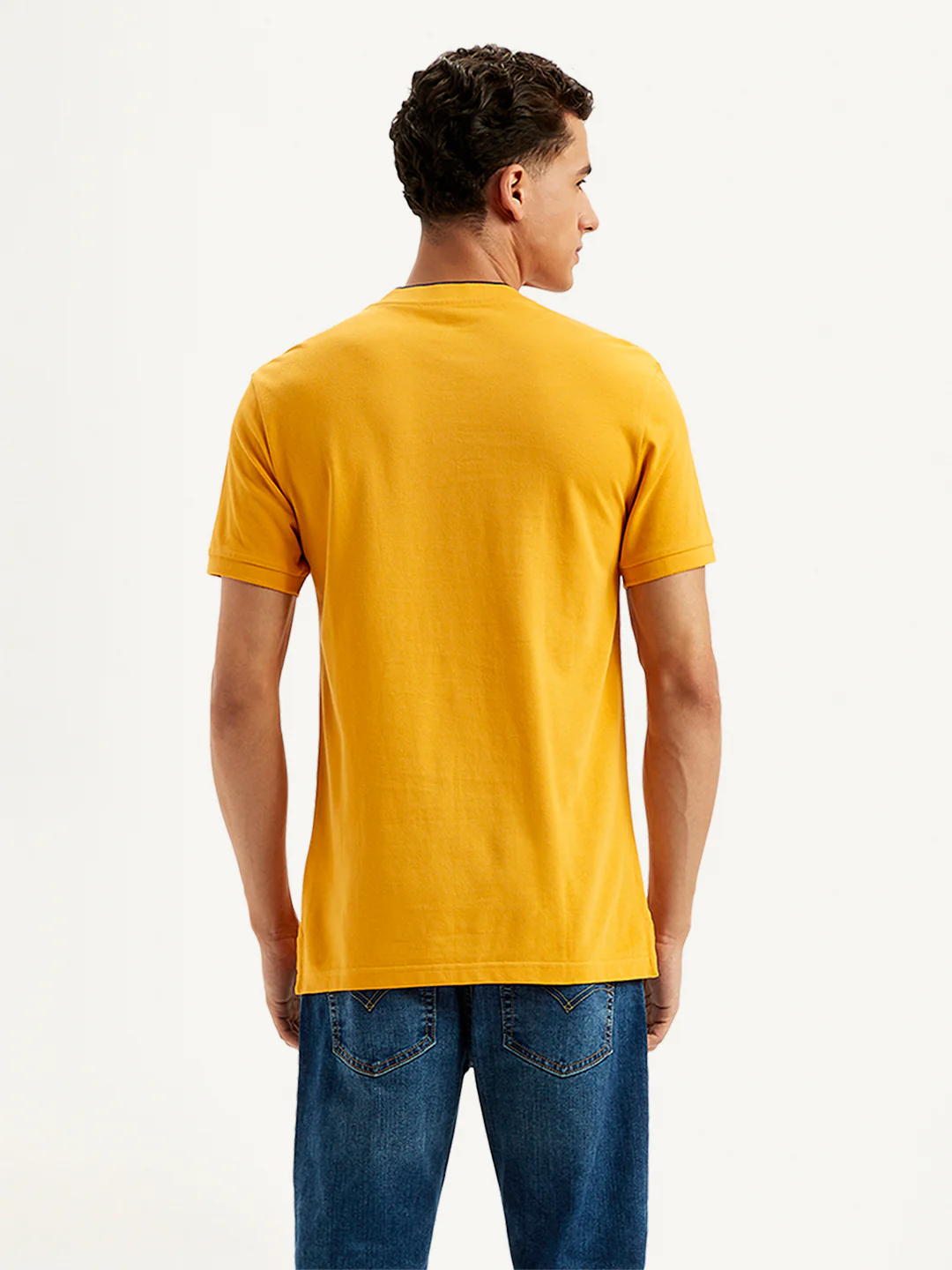 Men's Solid Slim Fit Polo T-Shirt - Image 3