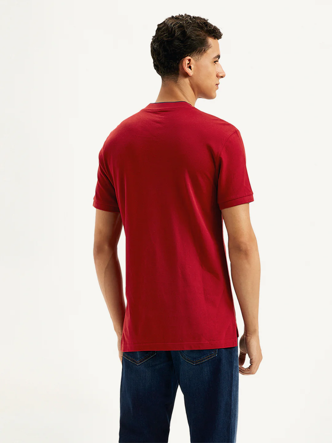 Men's Solid Slim Fit Polo T-Shirt - Image 3