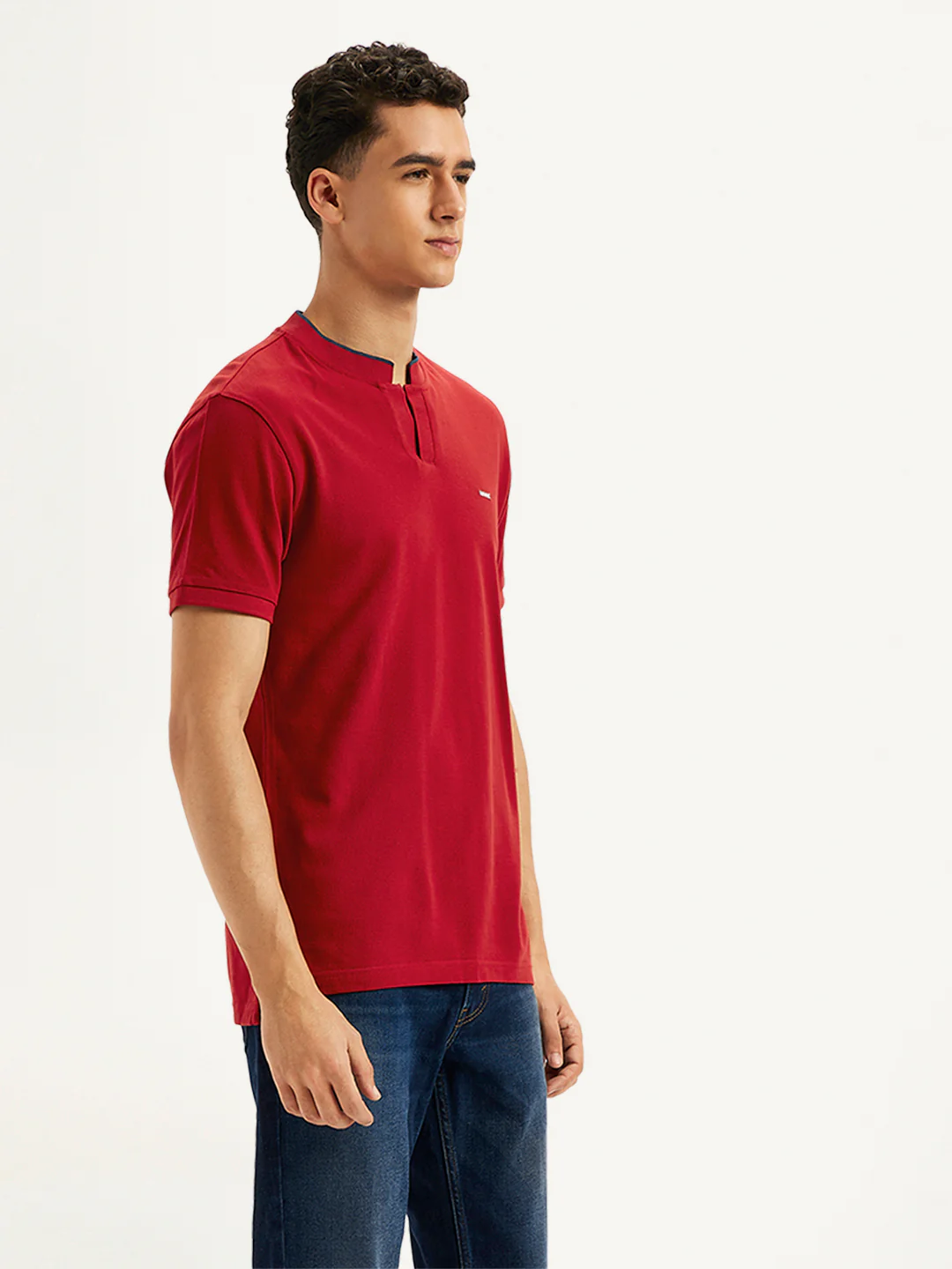 Men's Solid Slim Fit Polo T-Shirt - Image 4