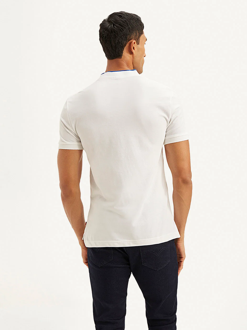 Men's Solid Slim Fit Polo T-shirt - Image 3