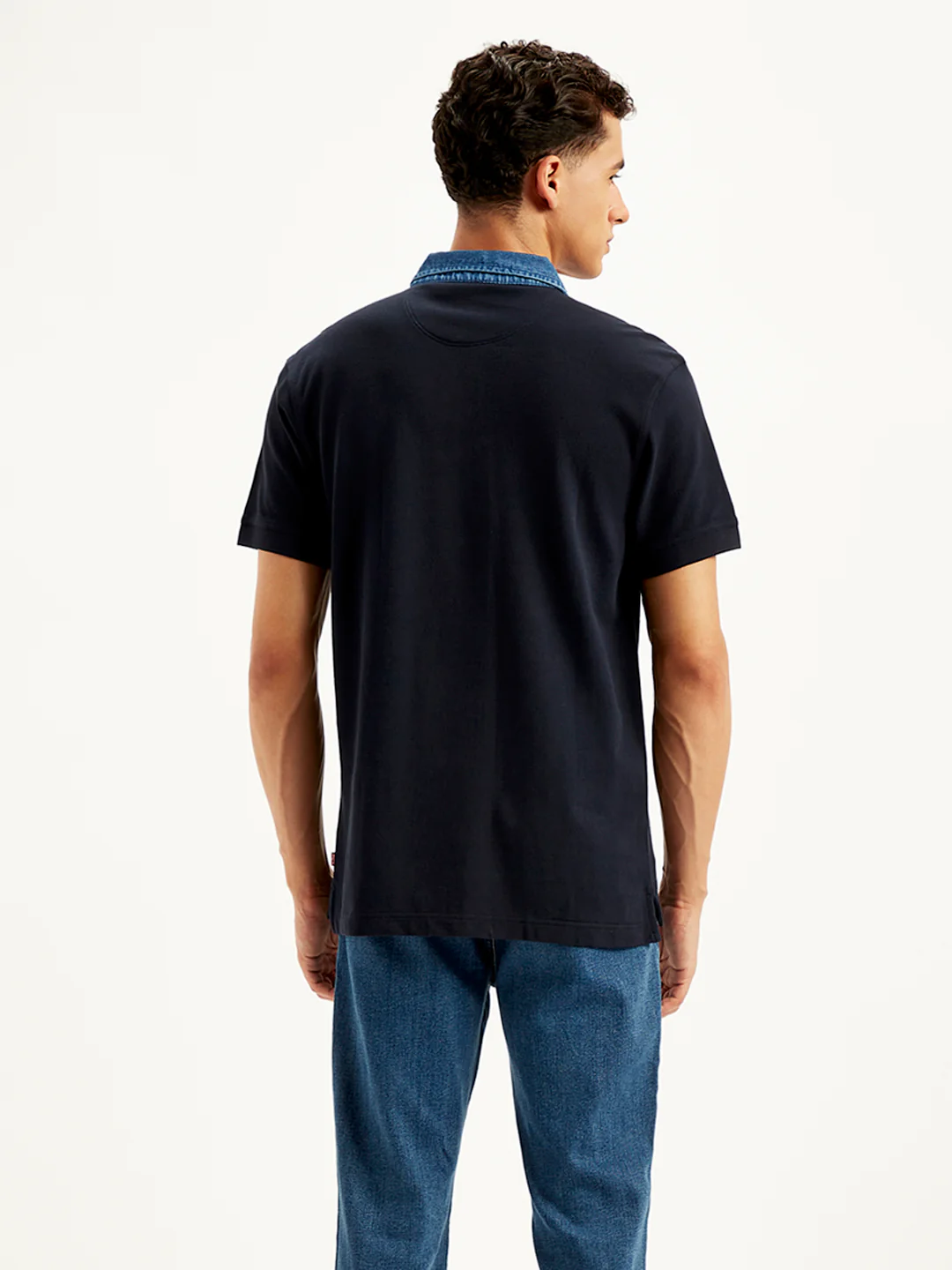 Men's Solid Slim Fit Polo T-Shirt - Image 3