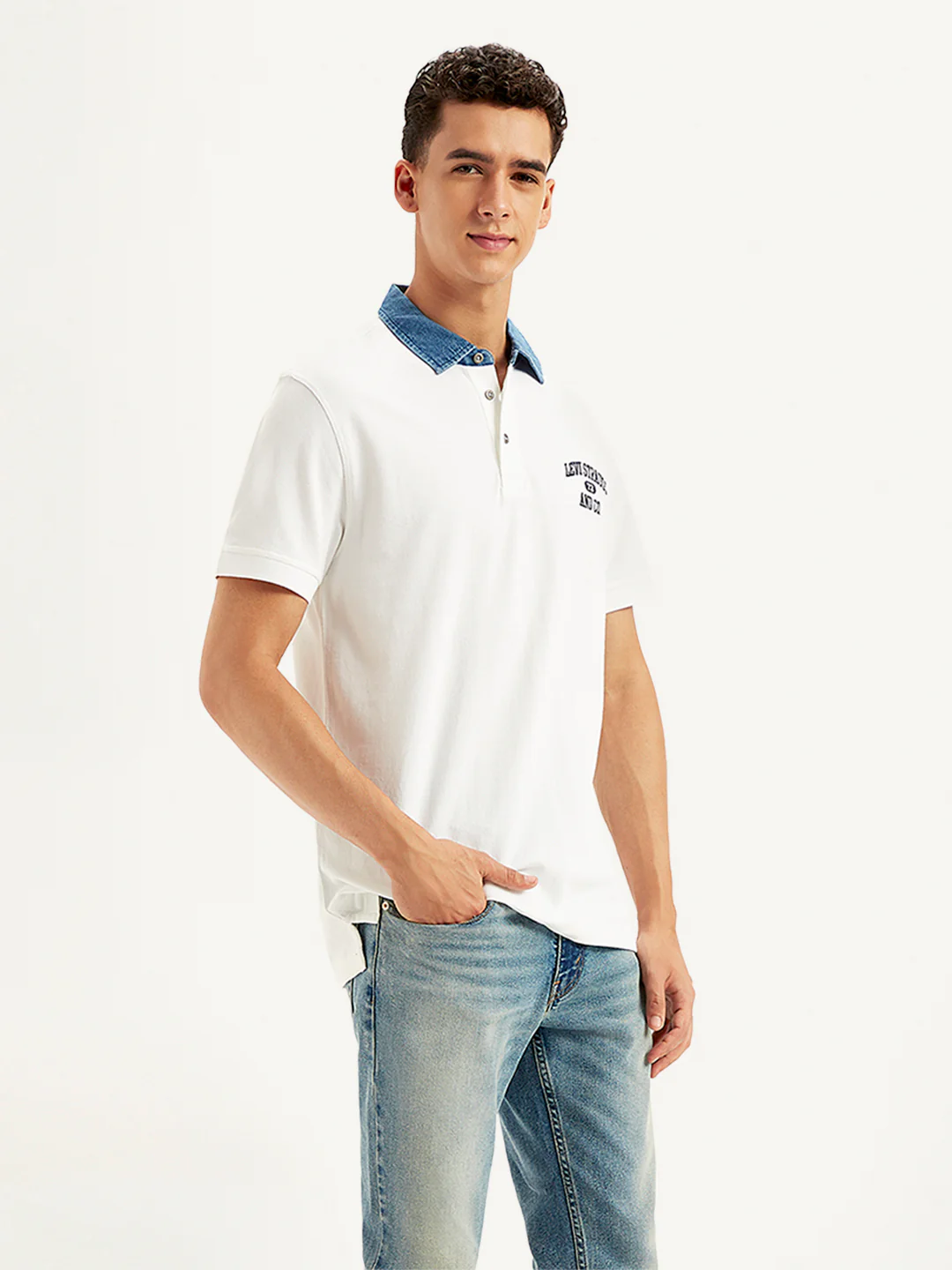 Men's Solid Slim Fit Polo T-Shirt - Image 4